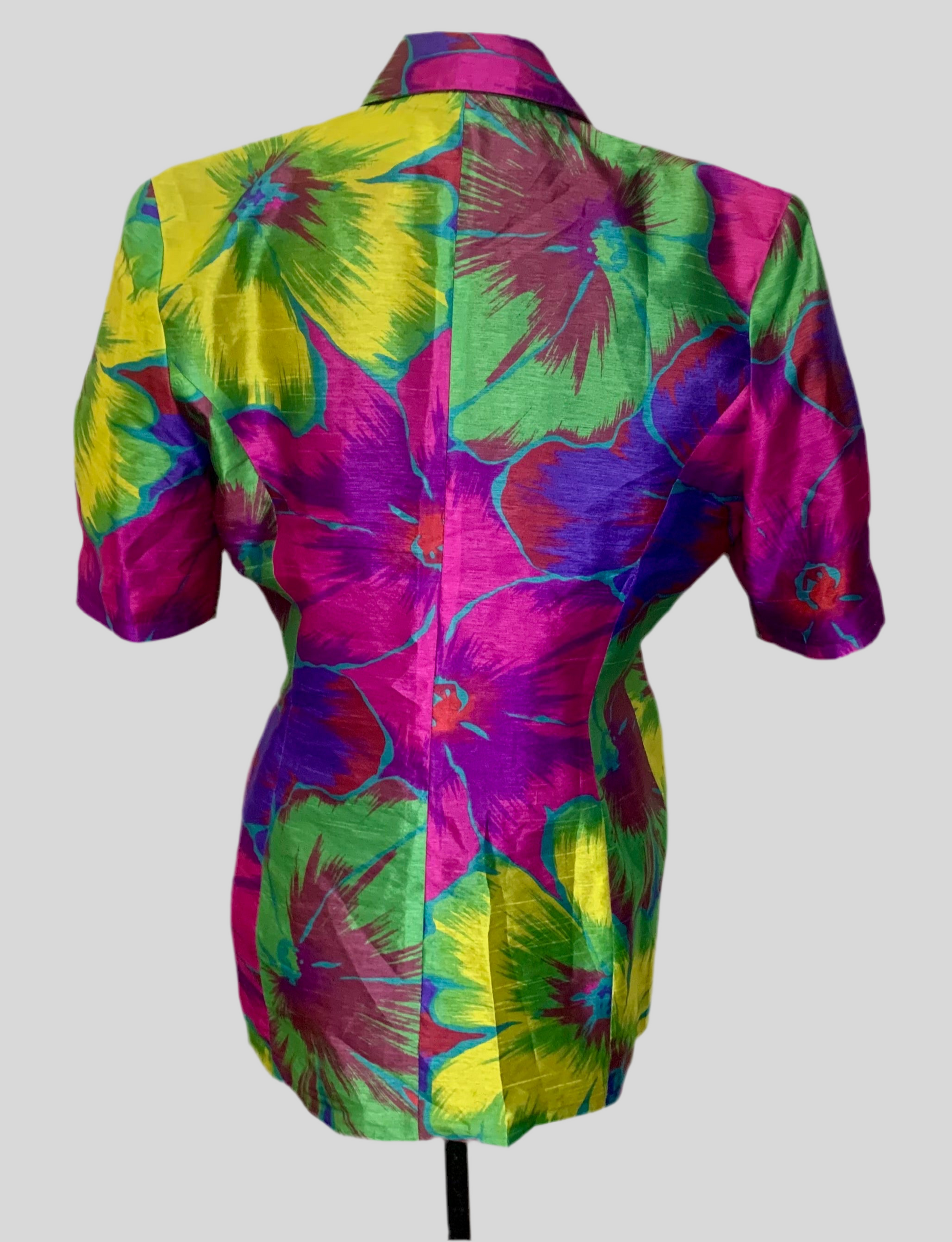 Blazer Florale Cintrée - Vintage