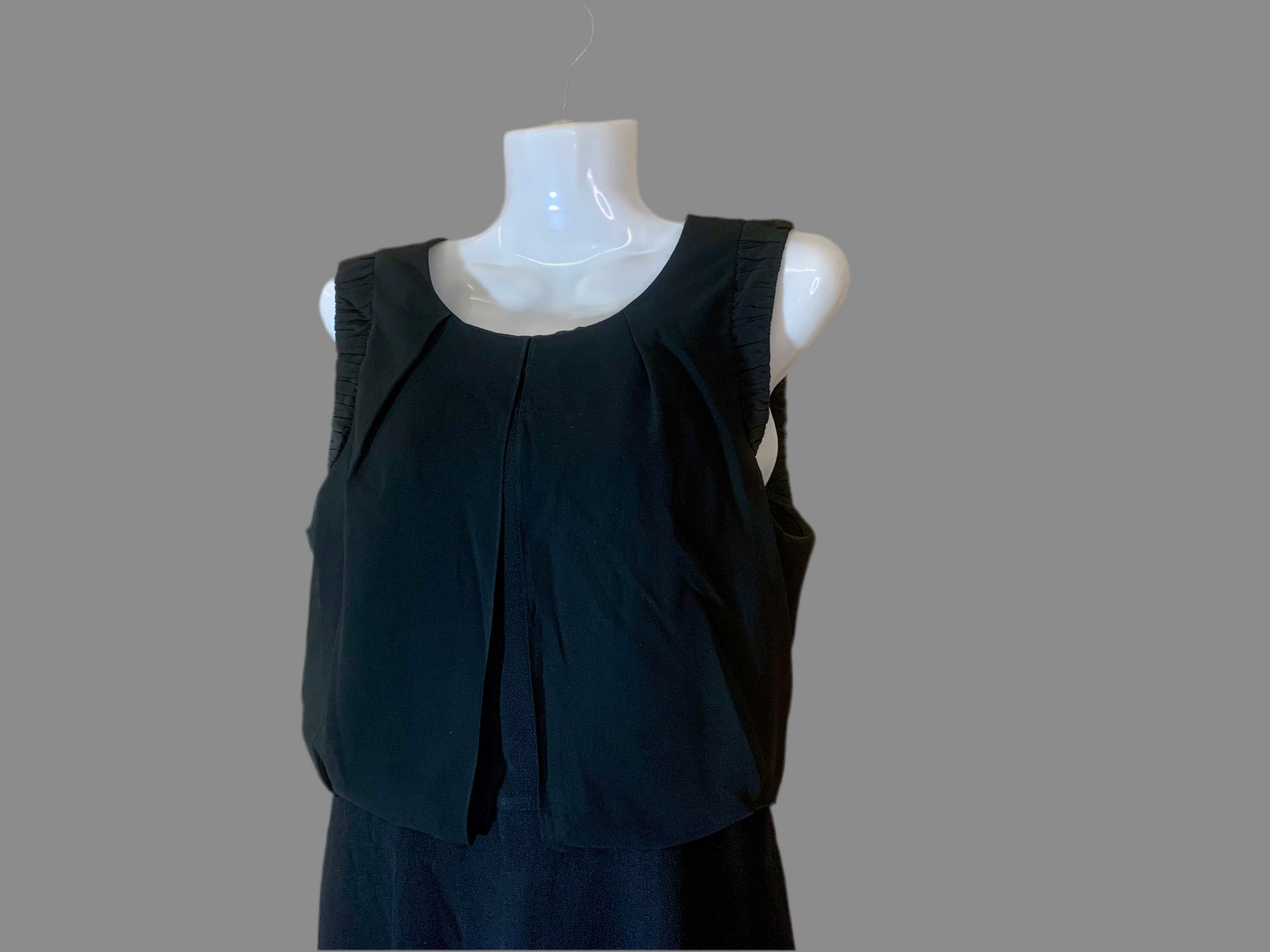 Robe noire Sandro — empiècement bustier