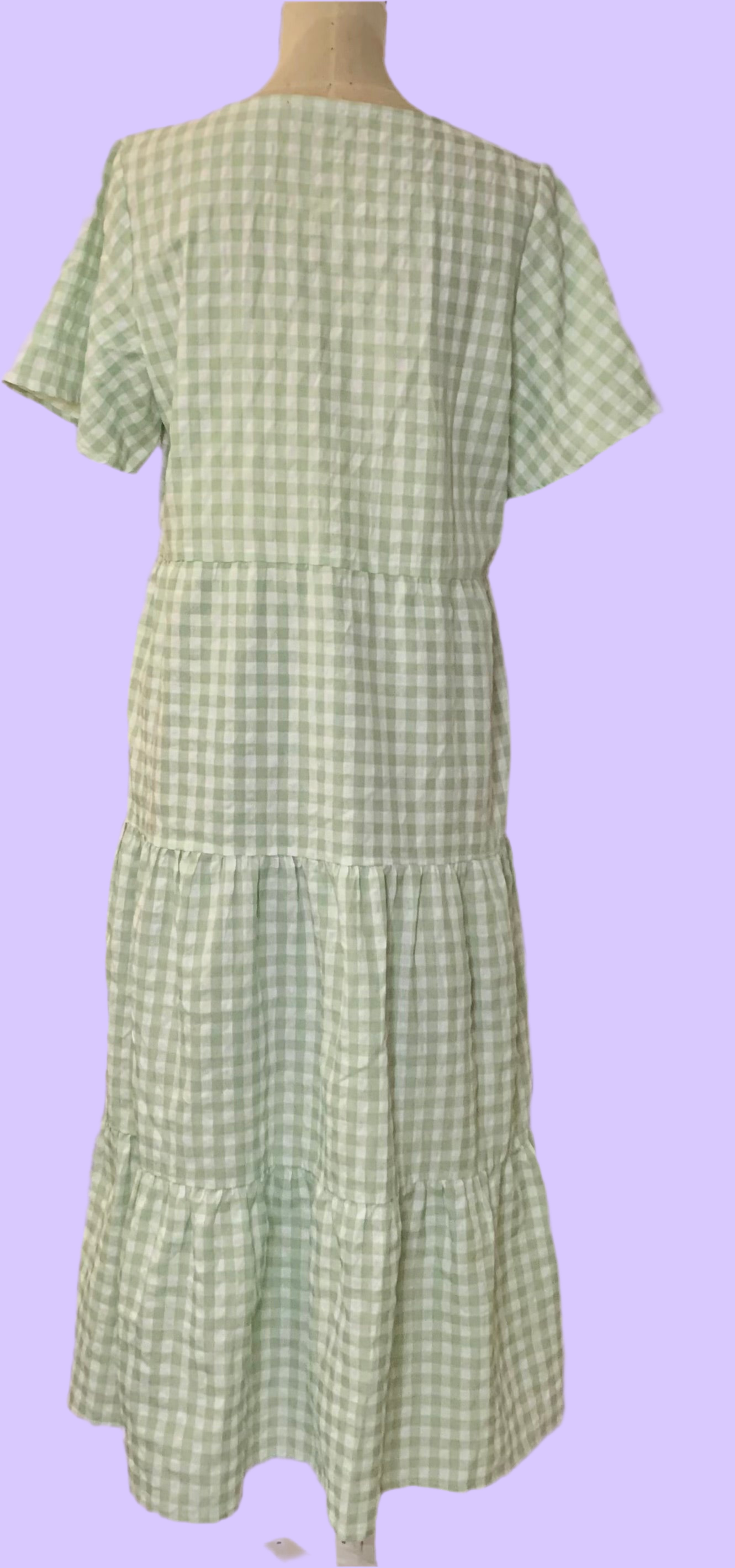 Robe longue à carreau