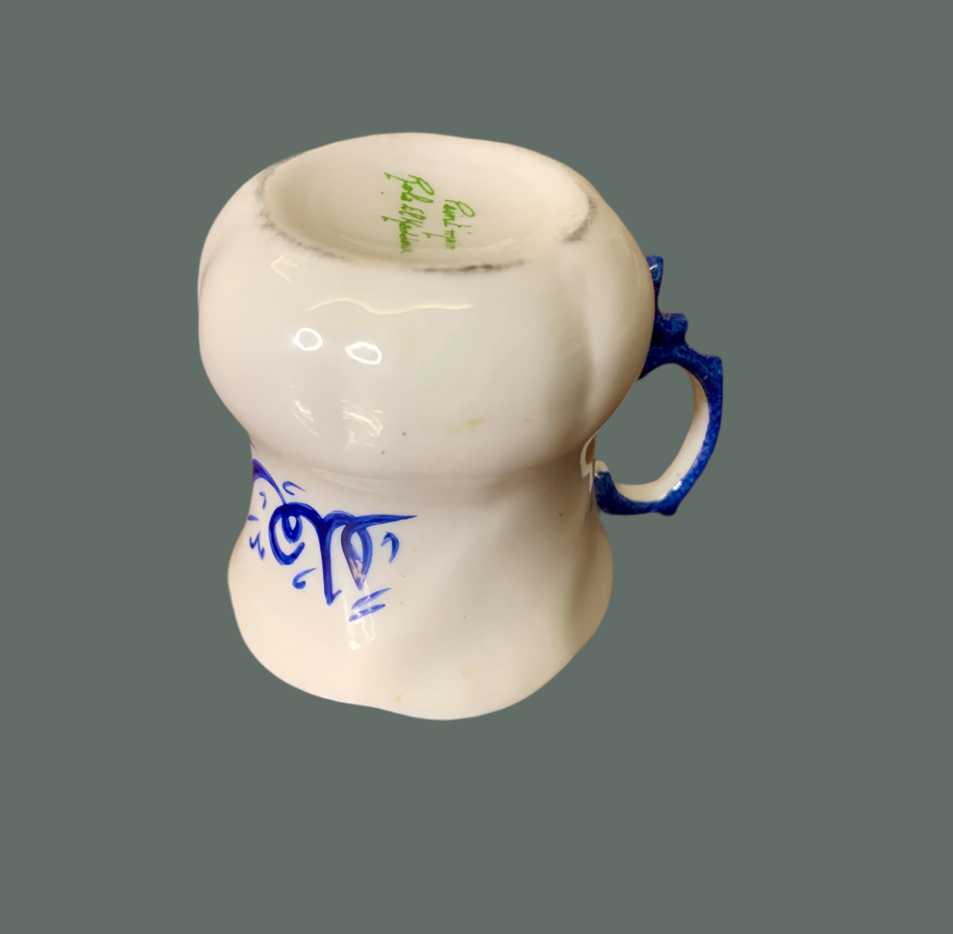 6 Tasses à Café en Porcelaine – Calligraphiées