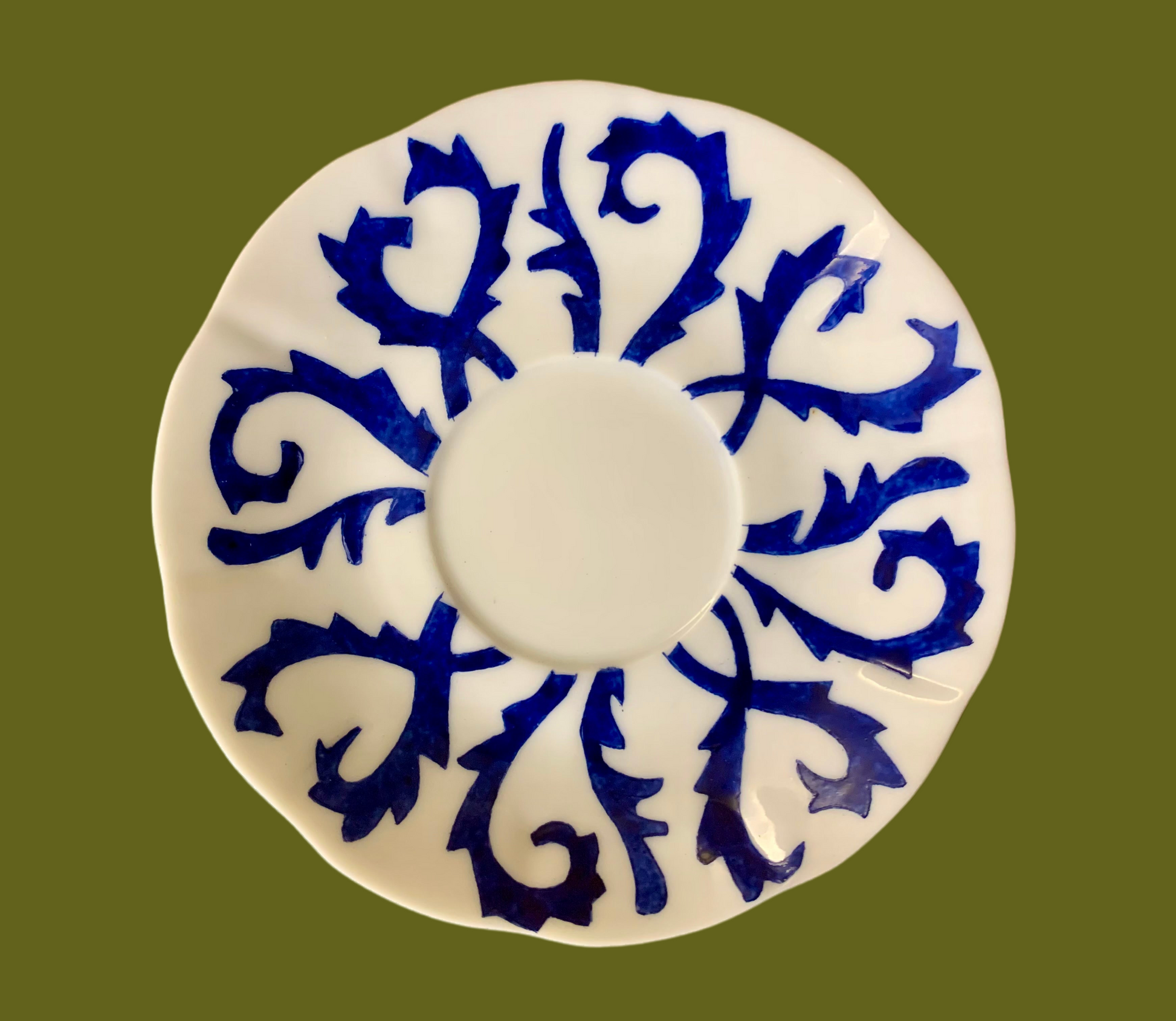6 Tasses à Café en Porcelaine – Calligraphiées