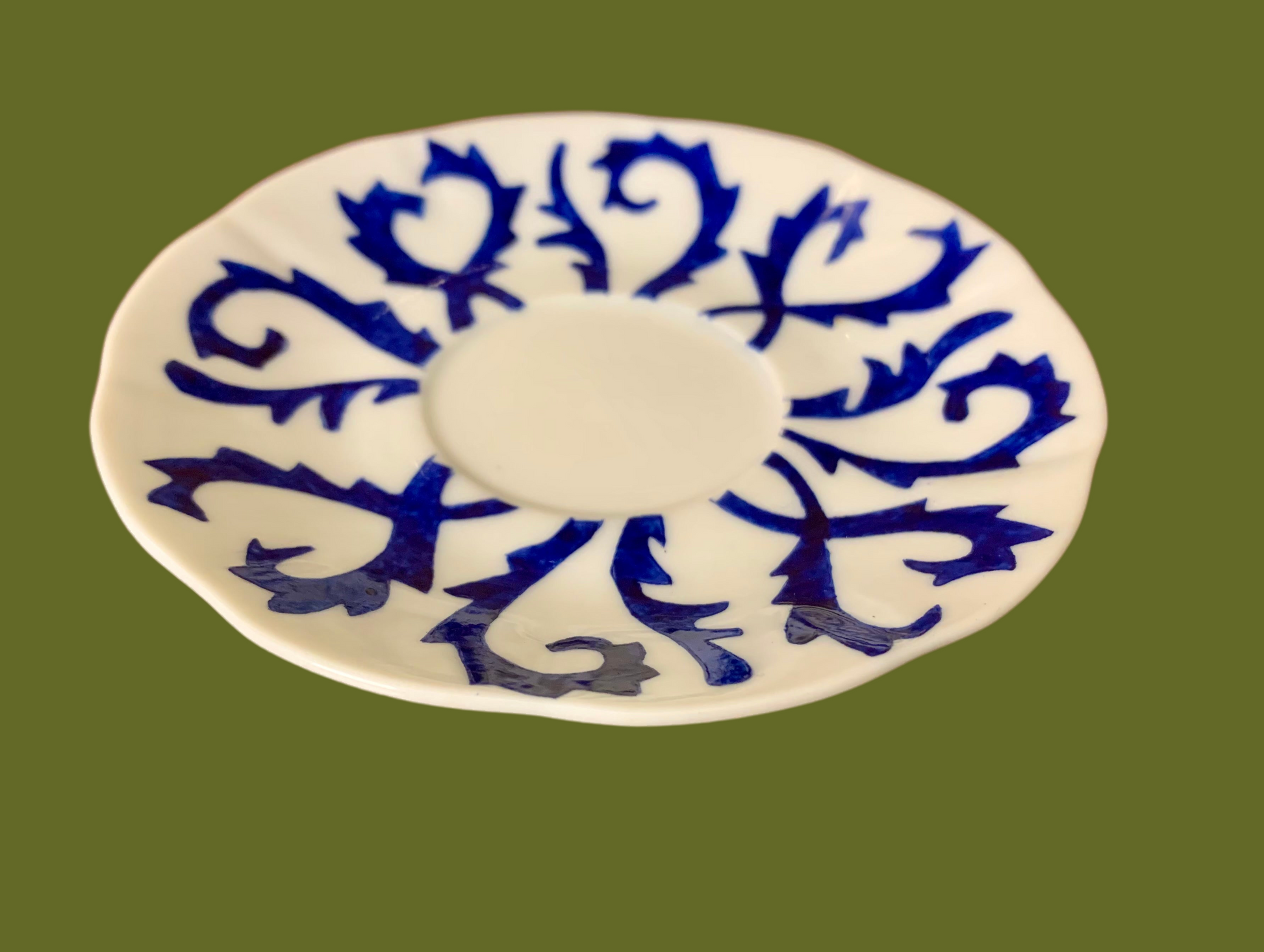 6 Tasses à Café en Porcelaine – Calligraphiées