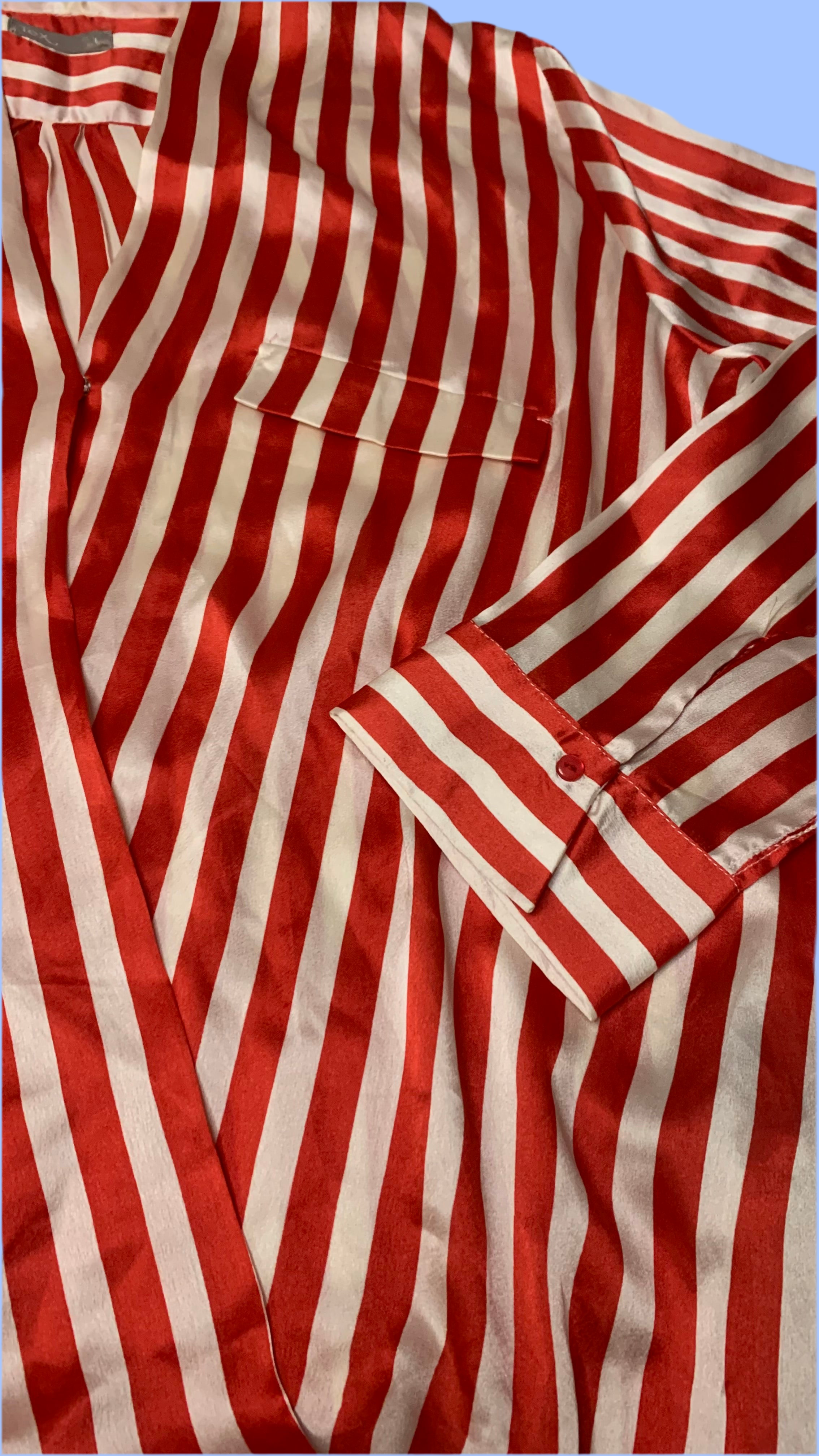 Blouse cache-coeur satinée