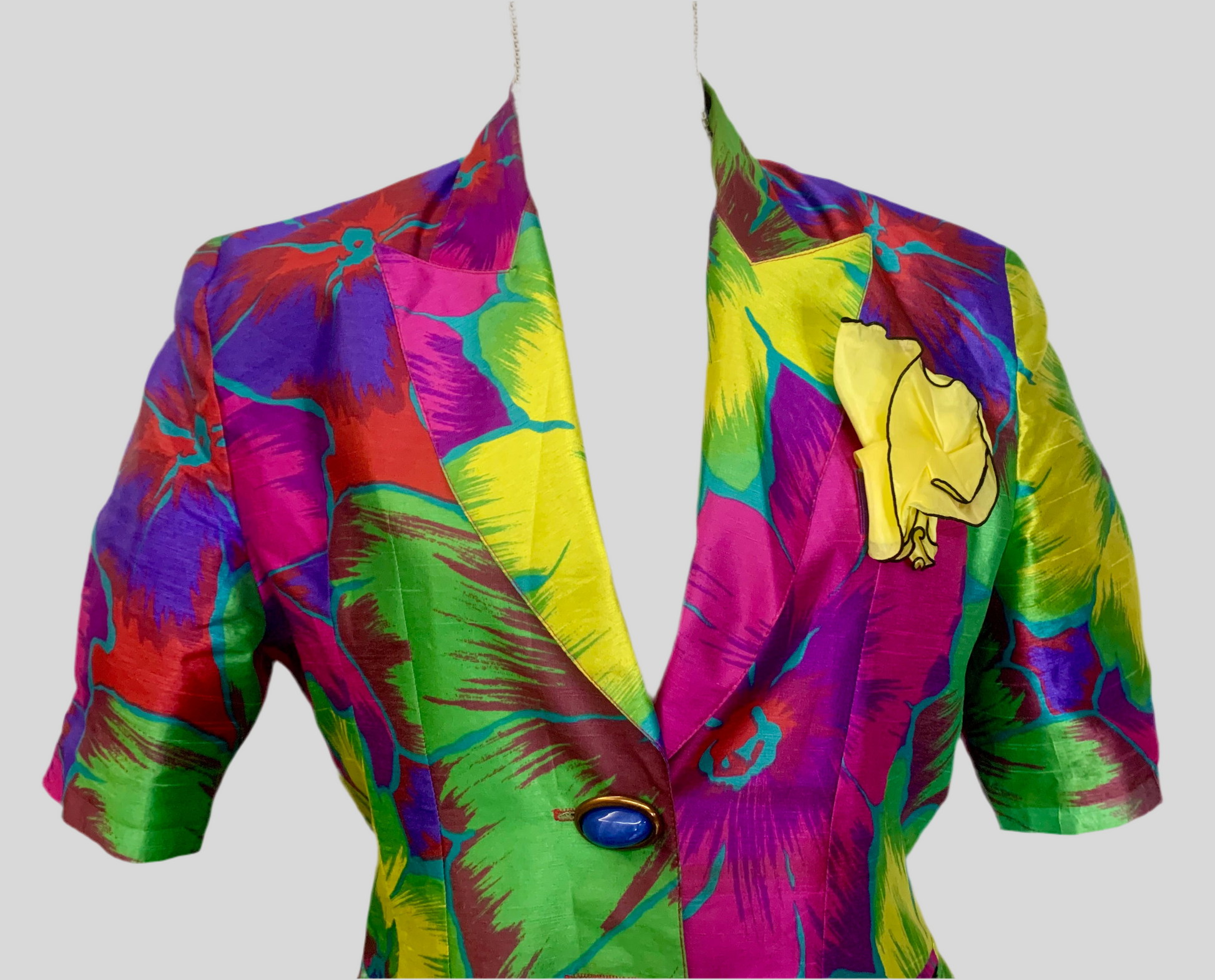 Blazer Florale Cintrée - Vintage