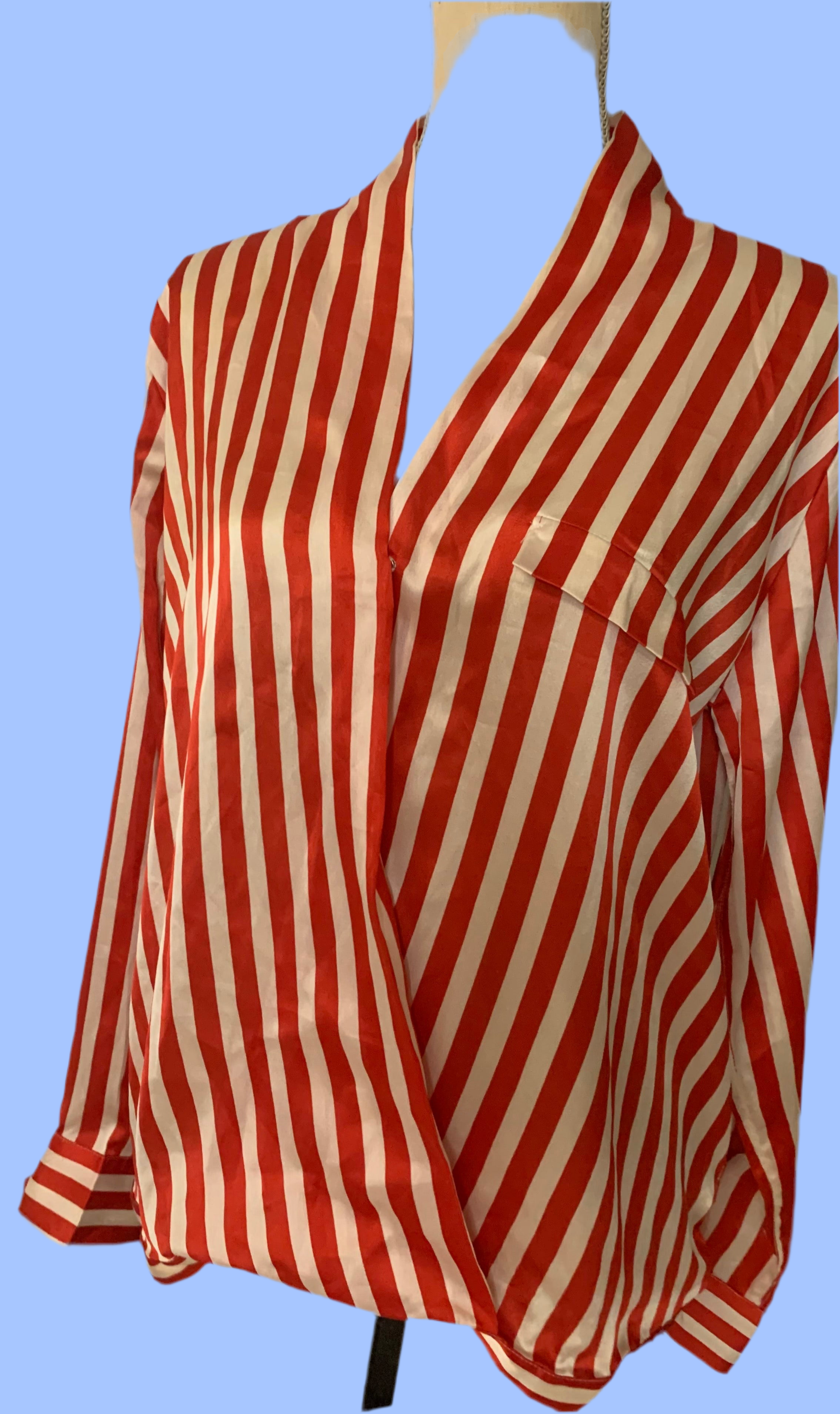 Blouse cache-coeur satinée