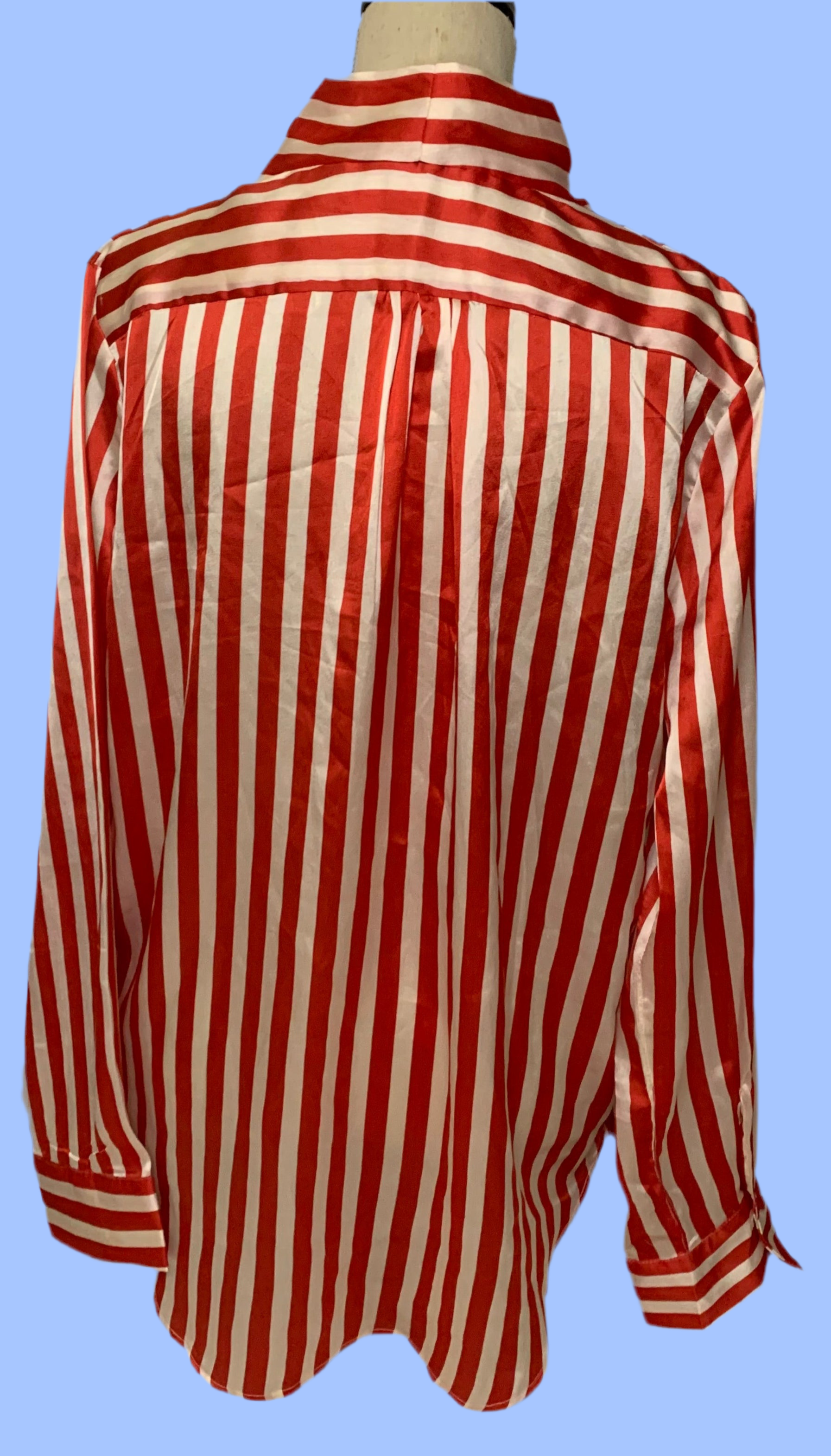 Blouse cache-coeur satinée