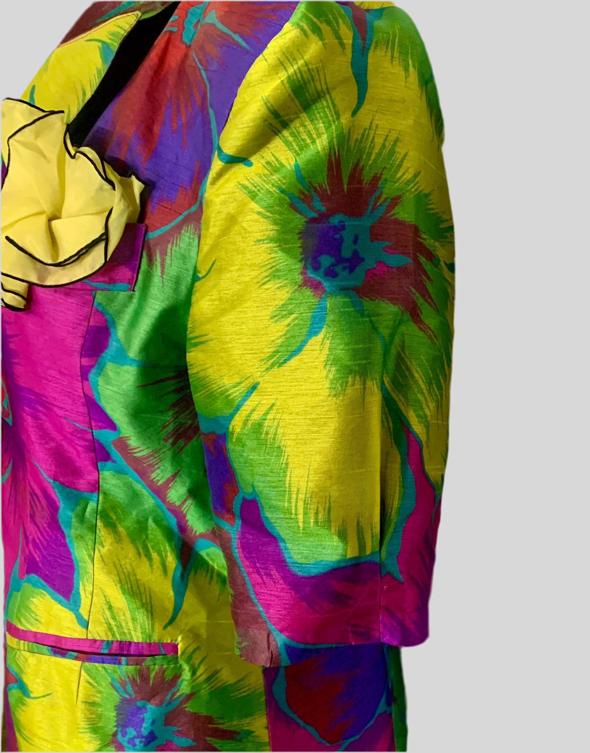 Blazer Florale Cintrée - Vintage