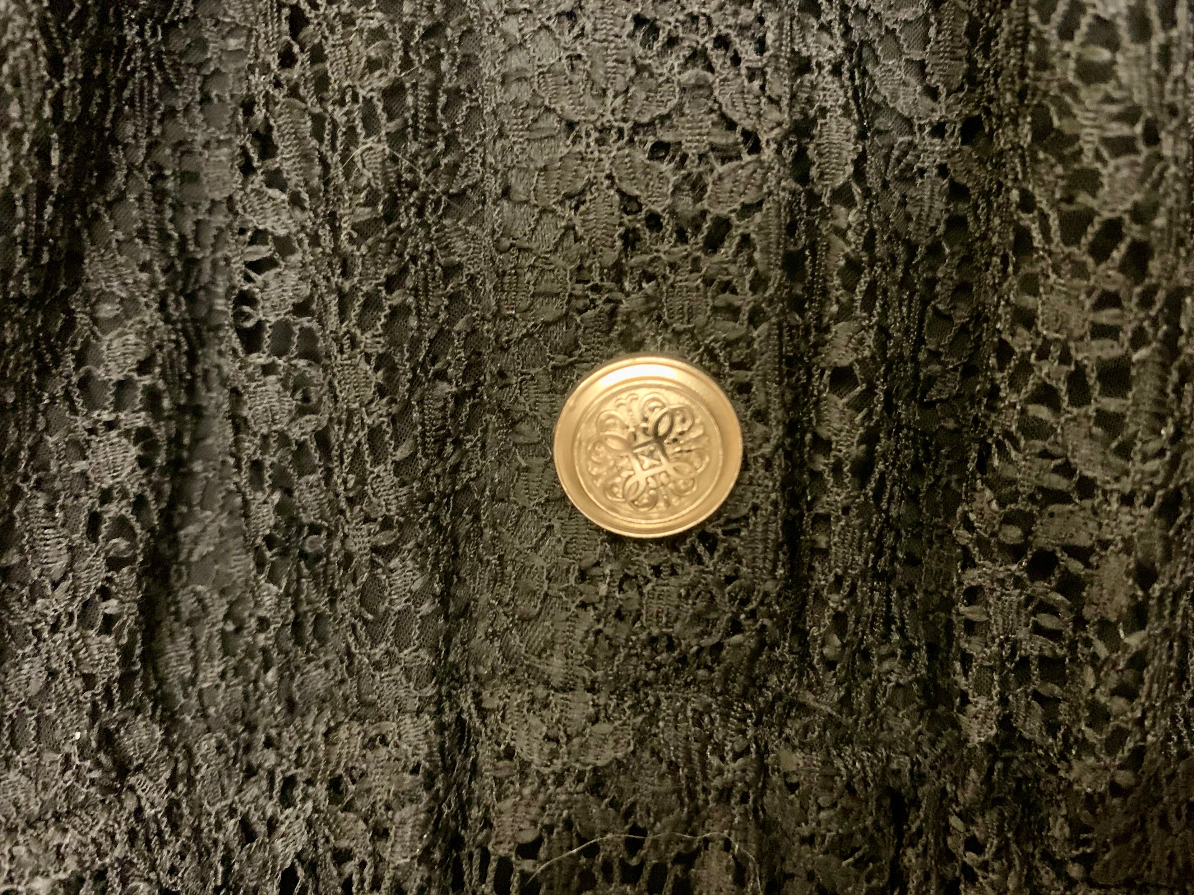 Robe noire ajourée - Maje
