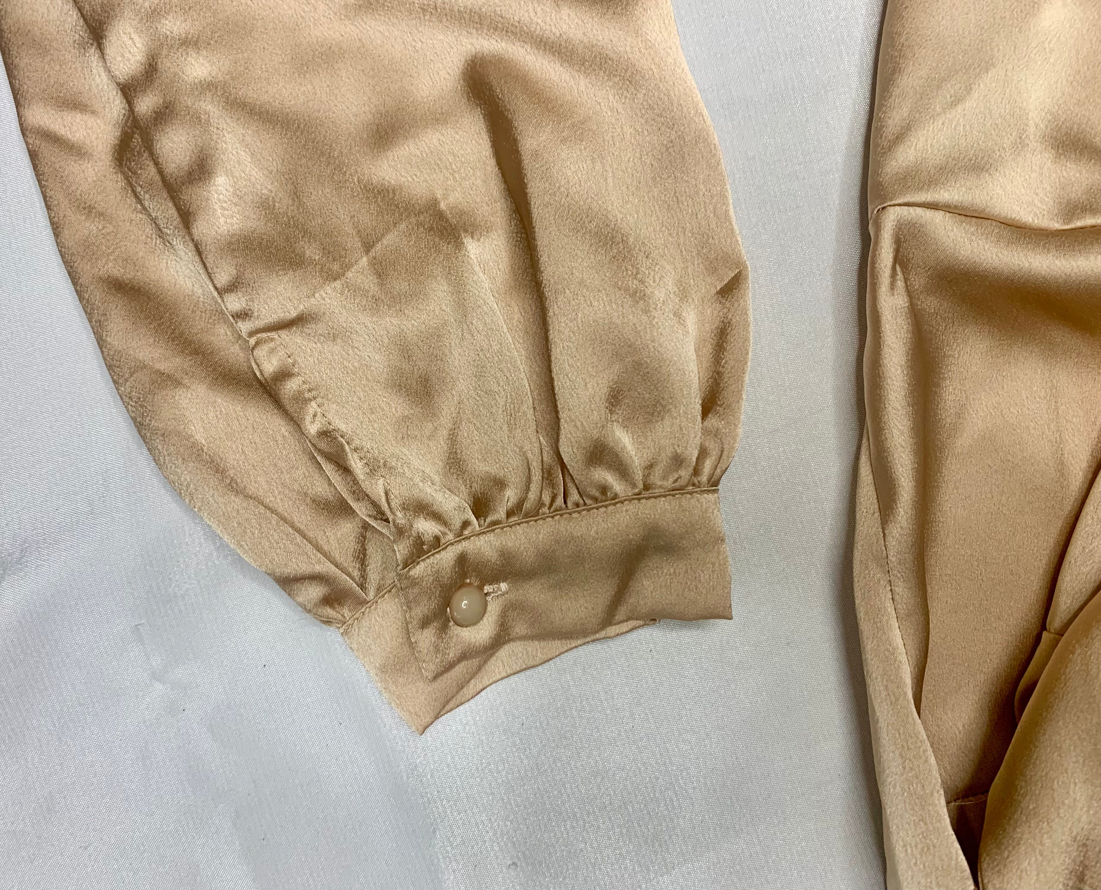 Robe portefeuille satinée - beige champagne Boohoo