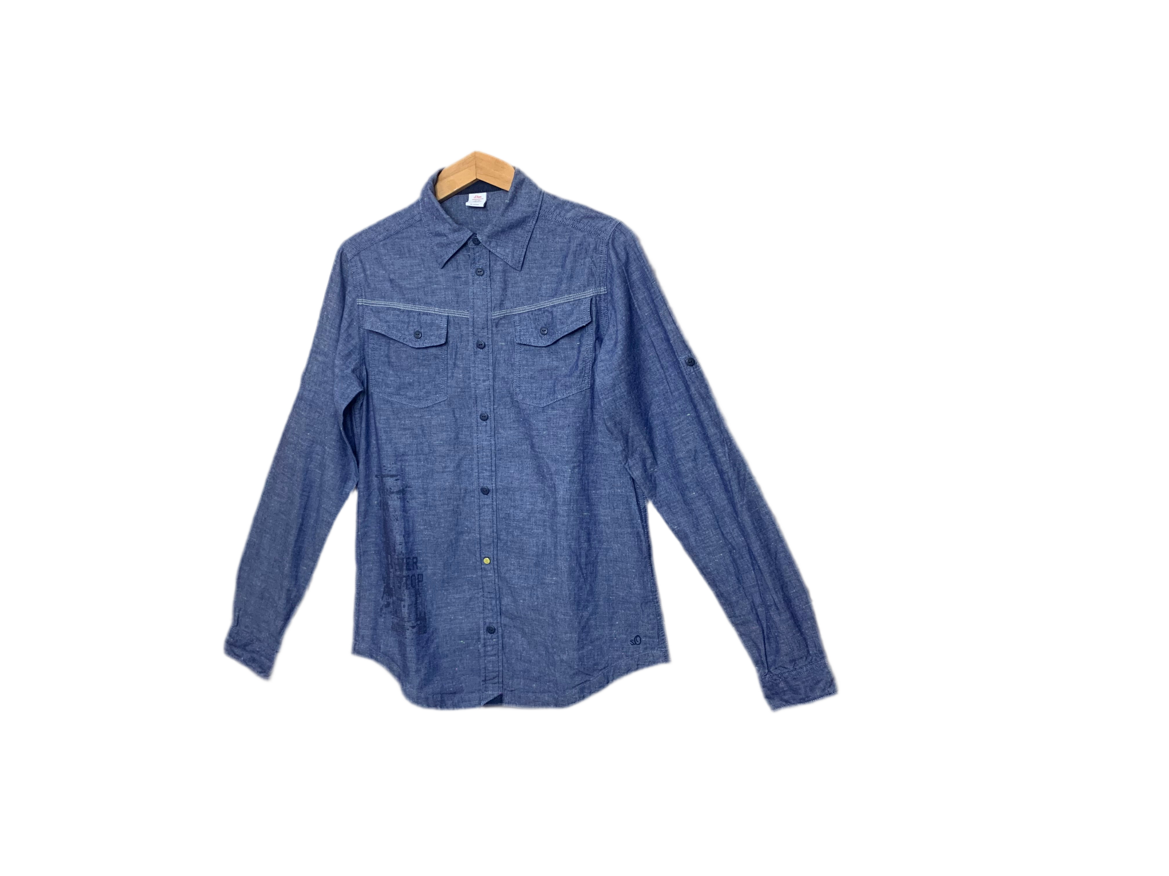 Chemise  homme bleu jean – S.Oliver