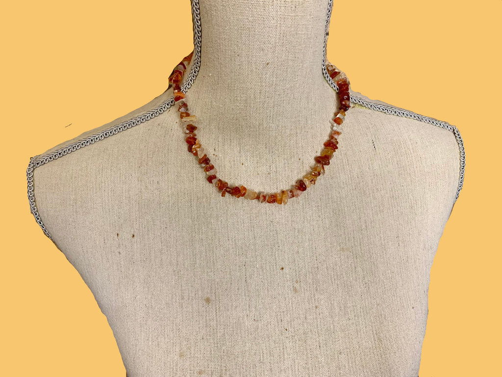 Collier en Cornaline
