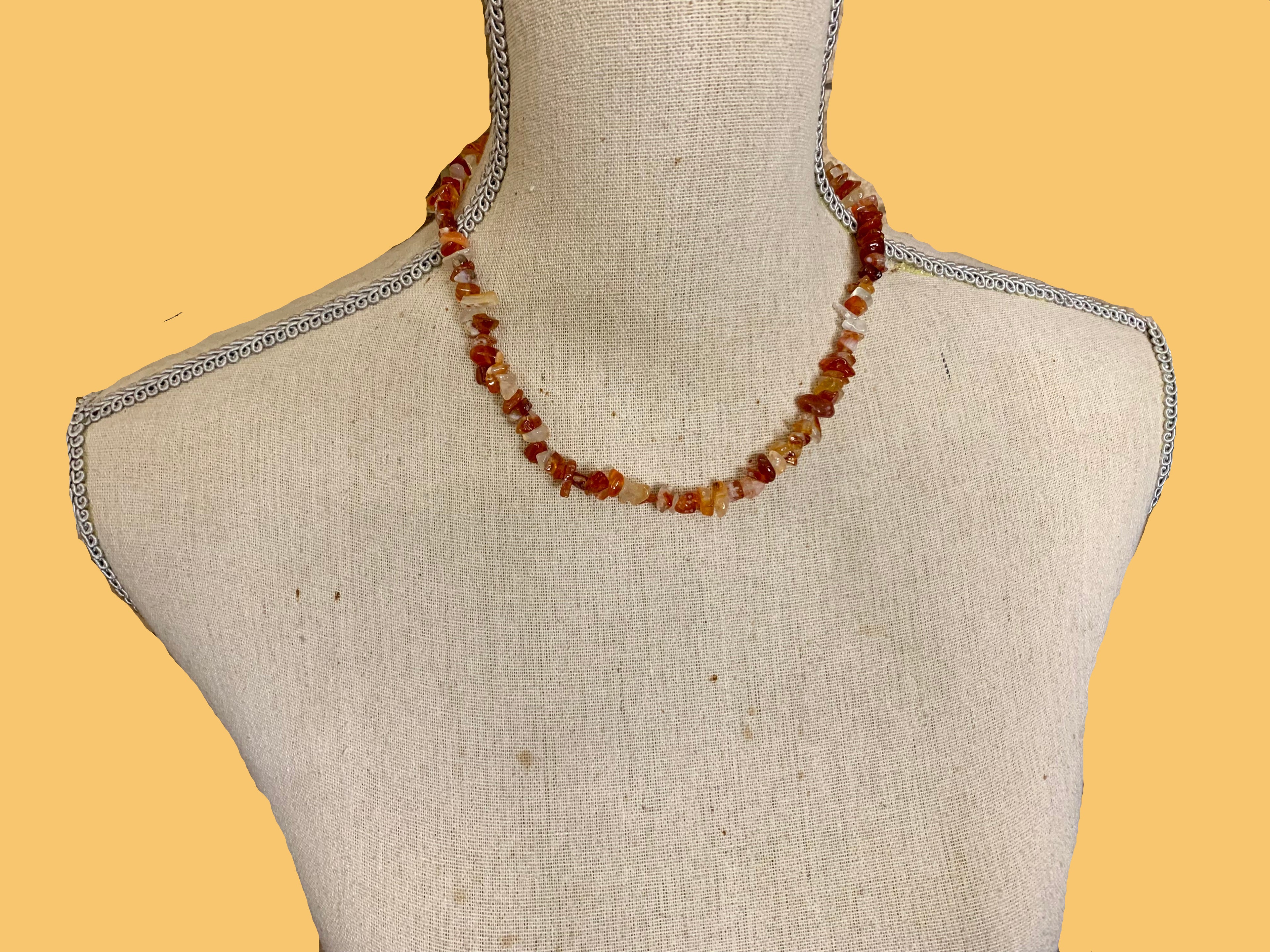 Collier en Cornaline