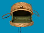 Sac à main rond en rotin