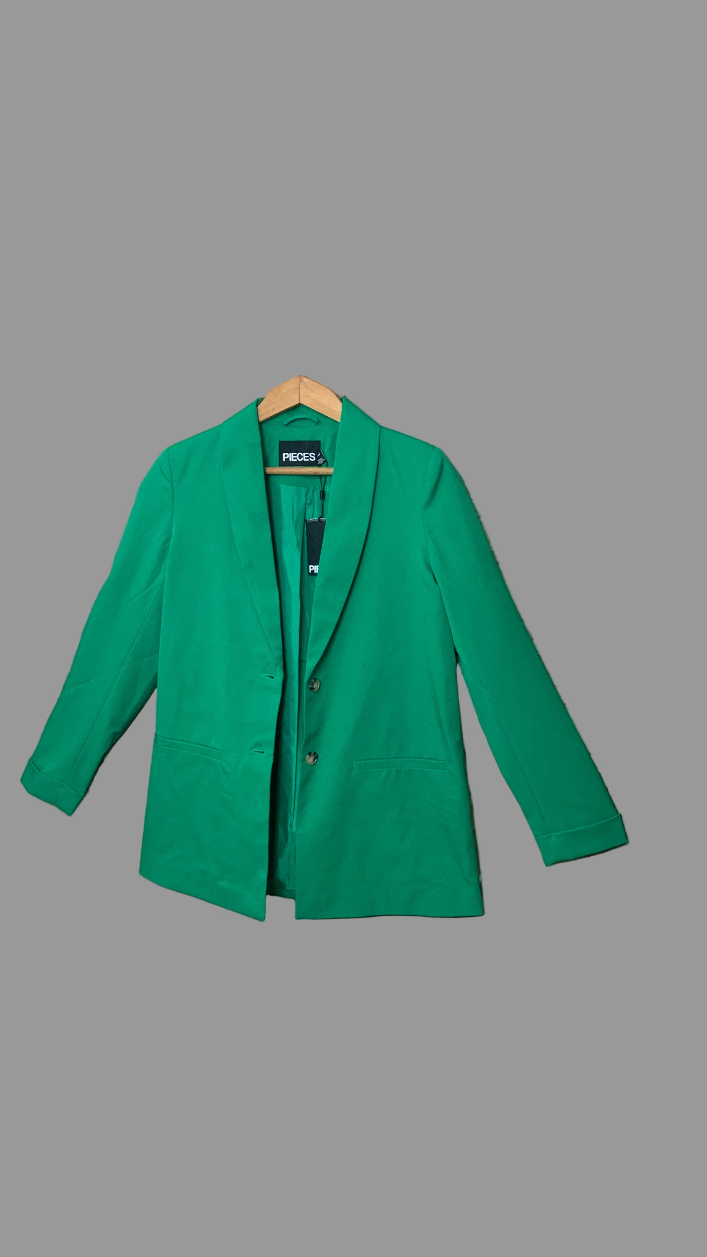 Blazer vert émeraude – Pieces –