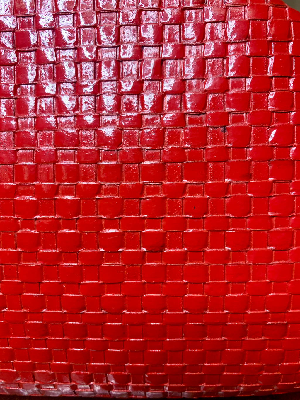 Sac vintage rigide rouge – Années 60/70