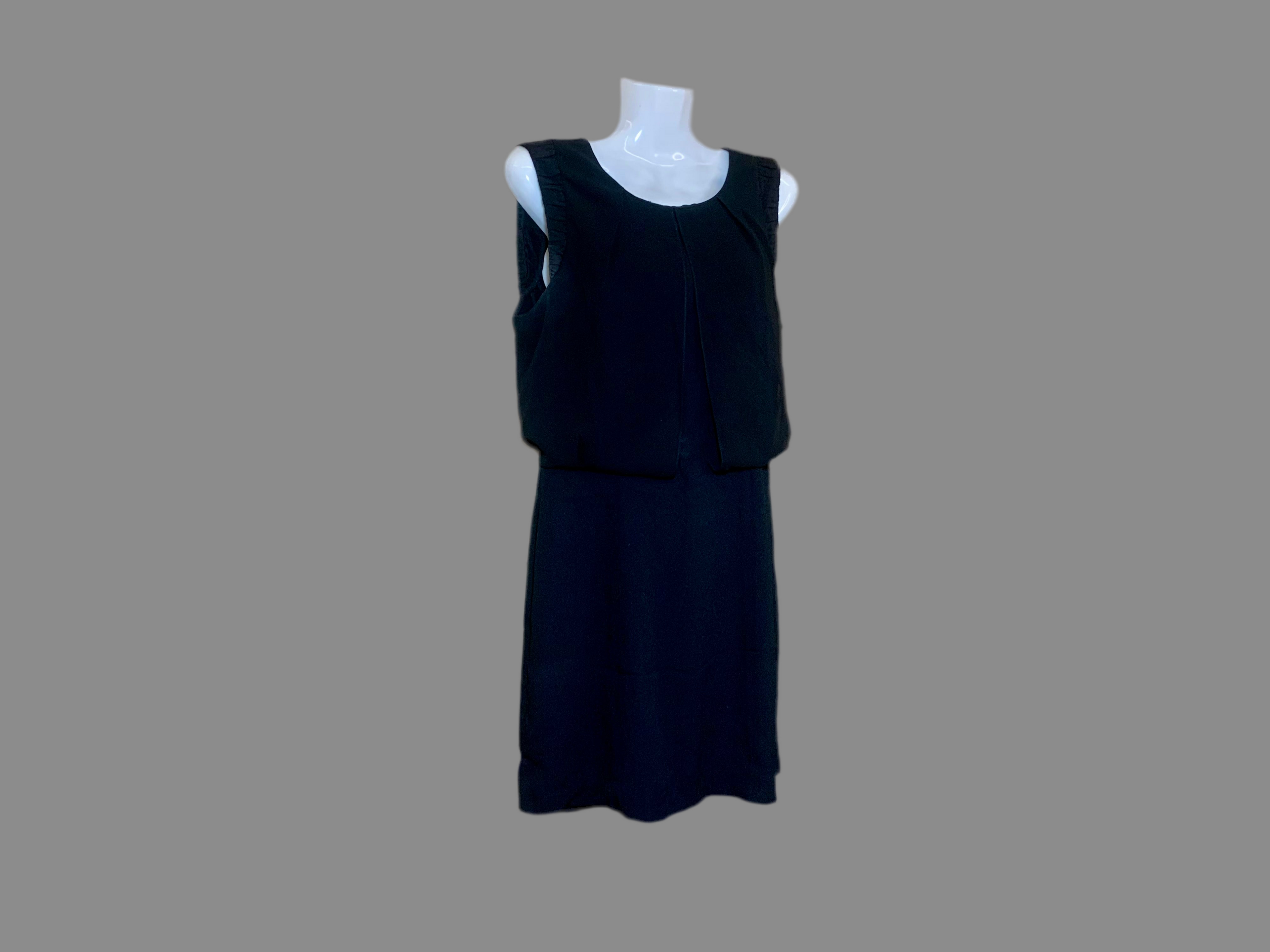 Robe noire Sandro — empiècement bustier