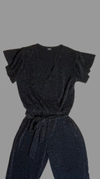 Combinaison noire scintillante – Taille 42