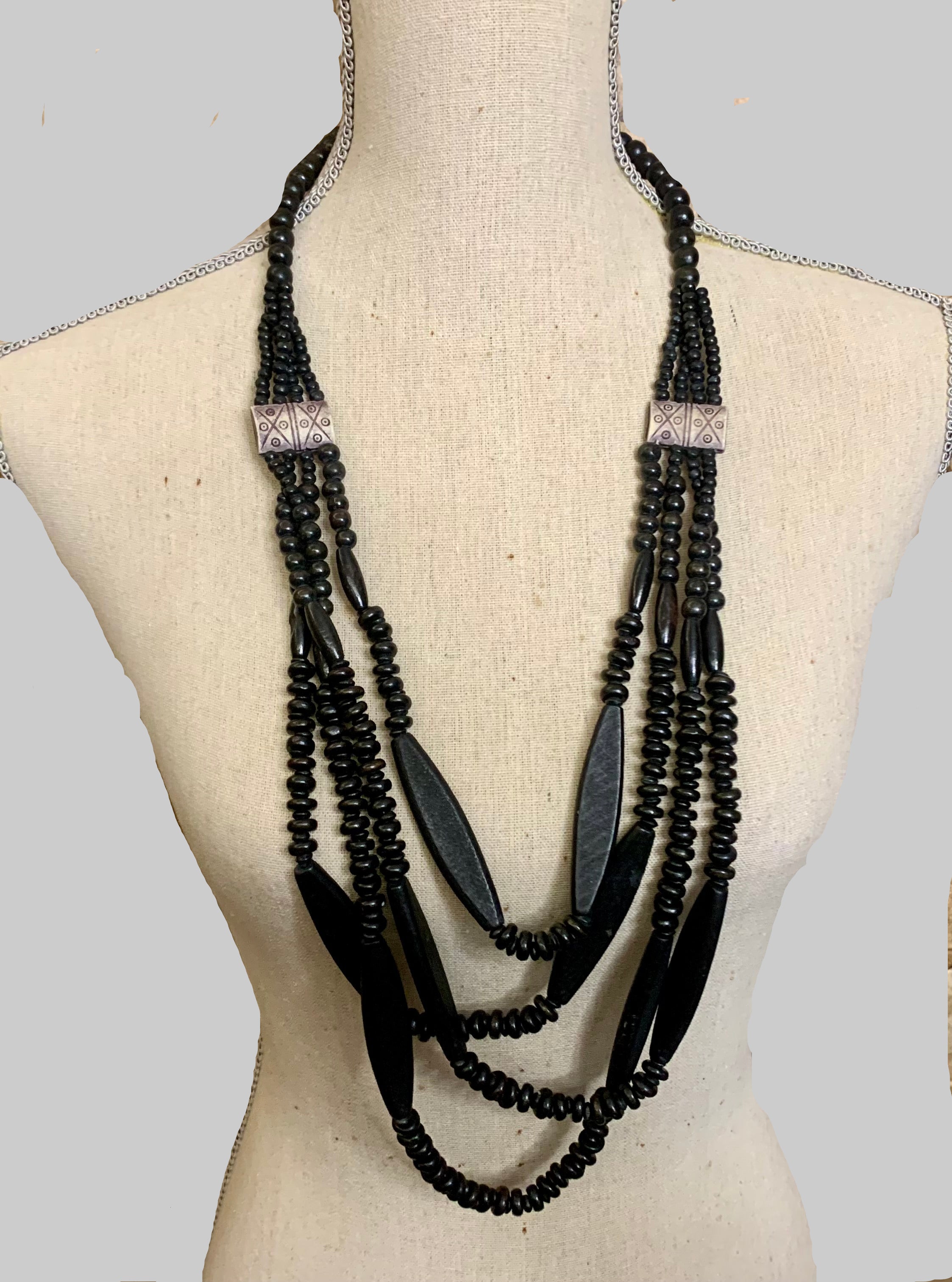 Collier ethnique multi-rang