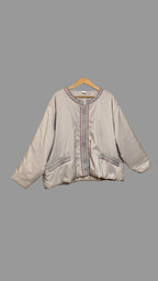 Veste courte oversize beige – Gabriella Vicenza
