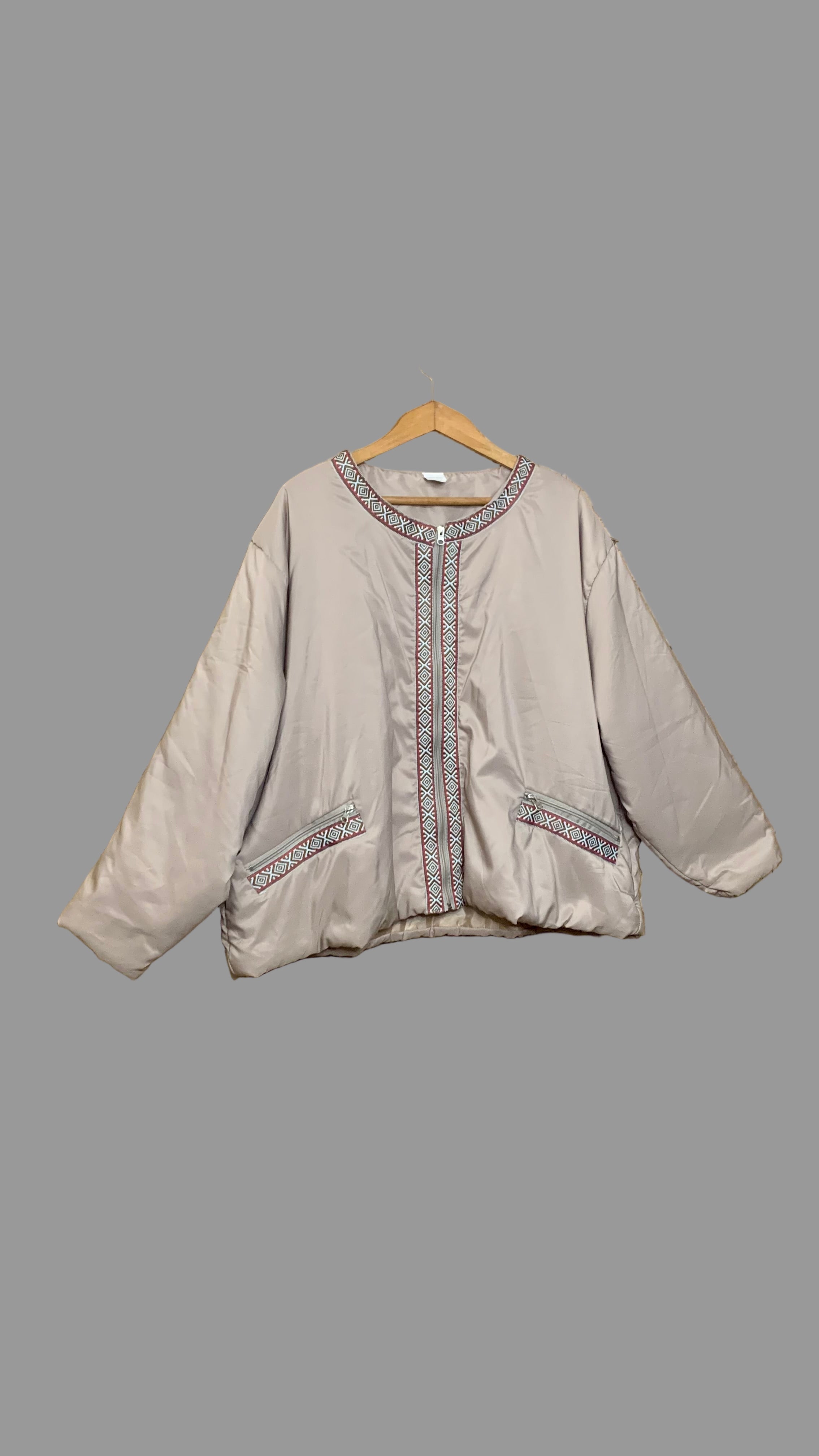 Veste courte oversize beige – Gabriella Vicenza