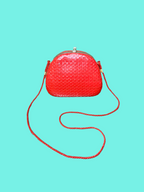 Sac vintage rigide rouge – Années 60/70