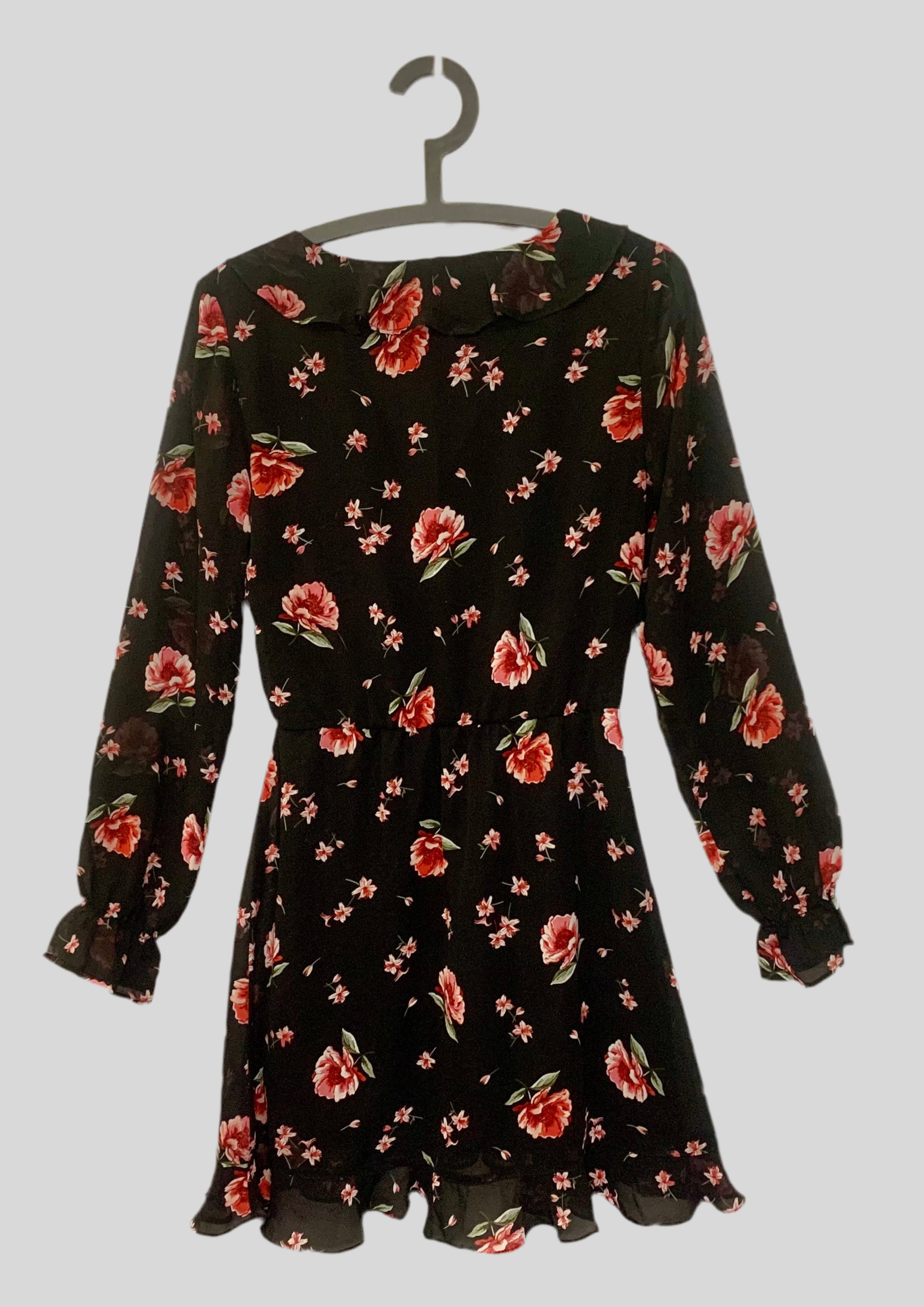 Robe courte fleurie