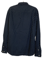 Chemise bleu à pois