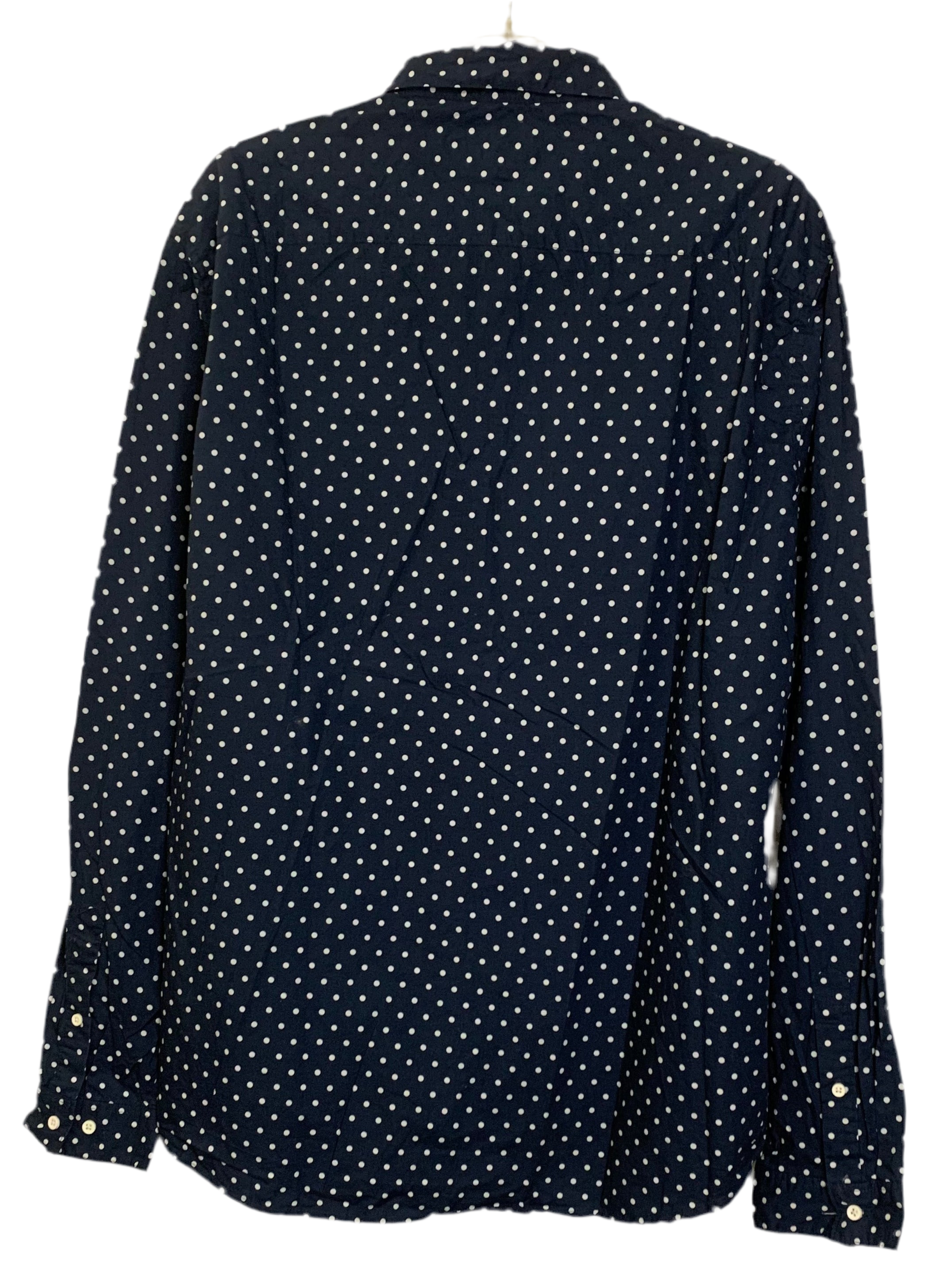 Chemise bleu à pois