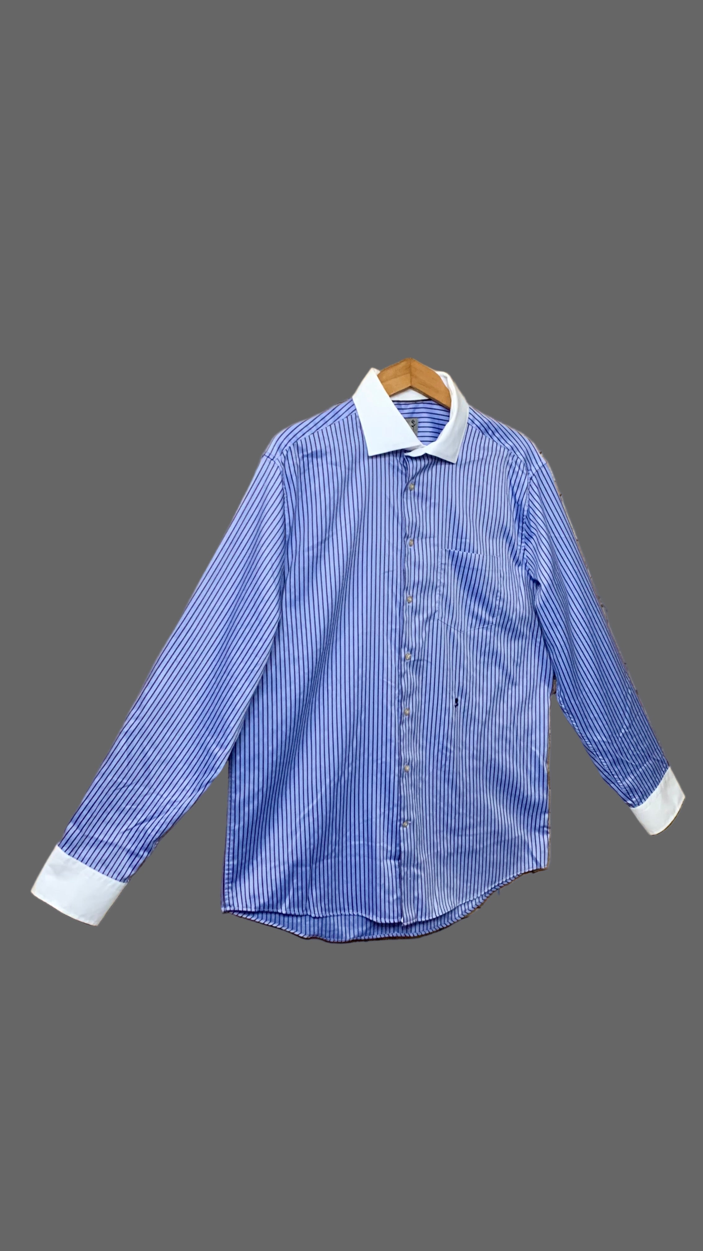 Chemise rayée bleu et marron – Seidensticker