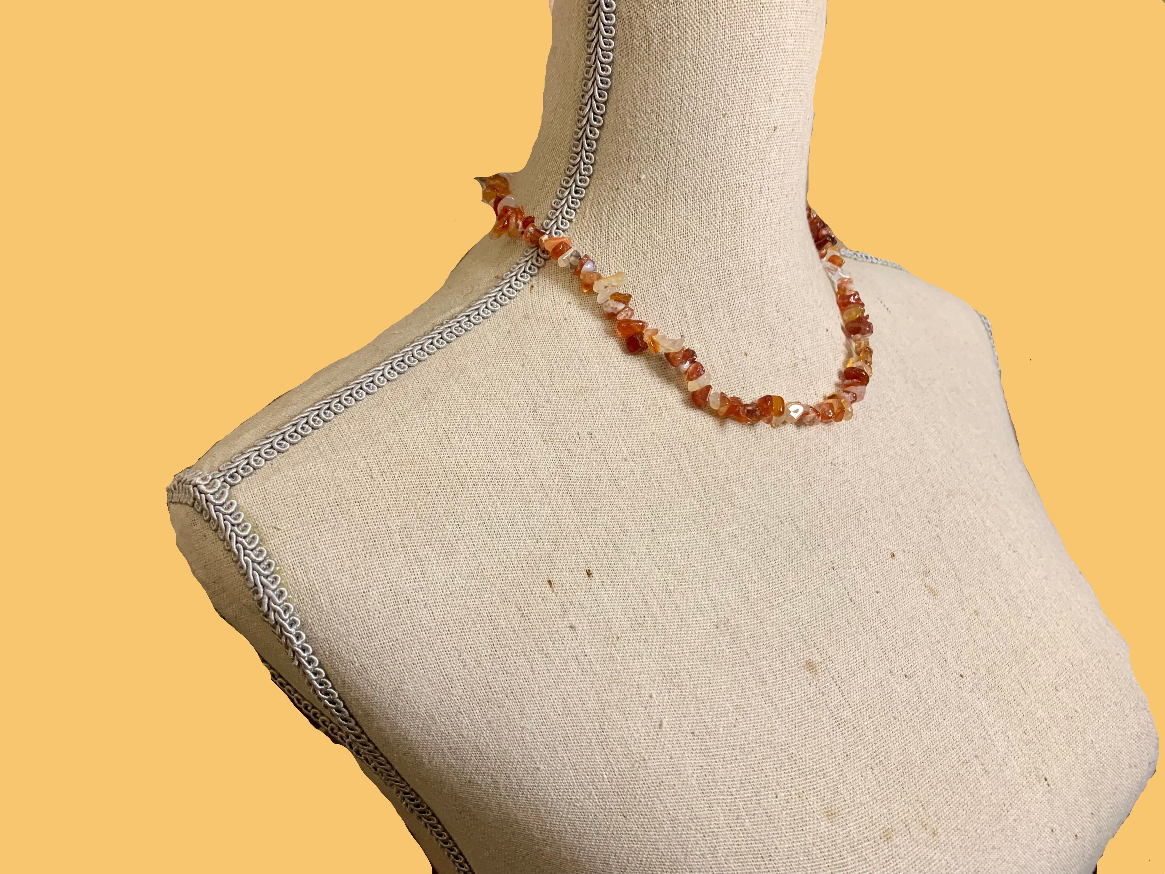 Collier en Cornaline