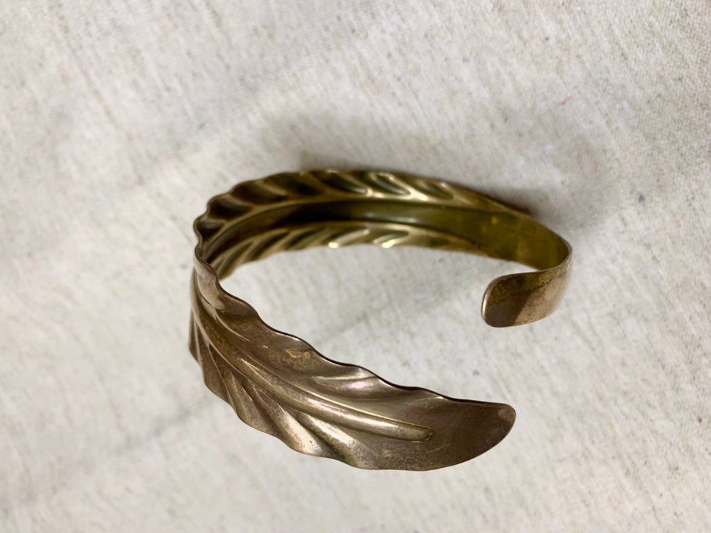 Bracelet manchette  laiton - vintage