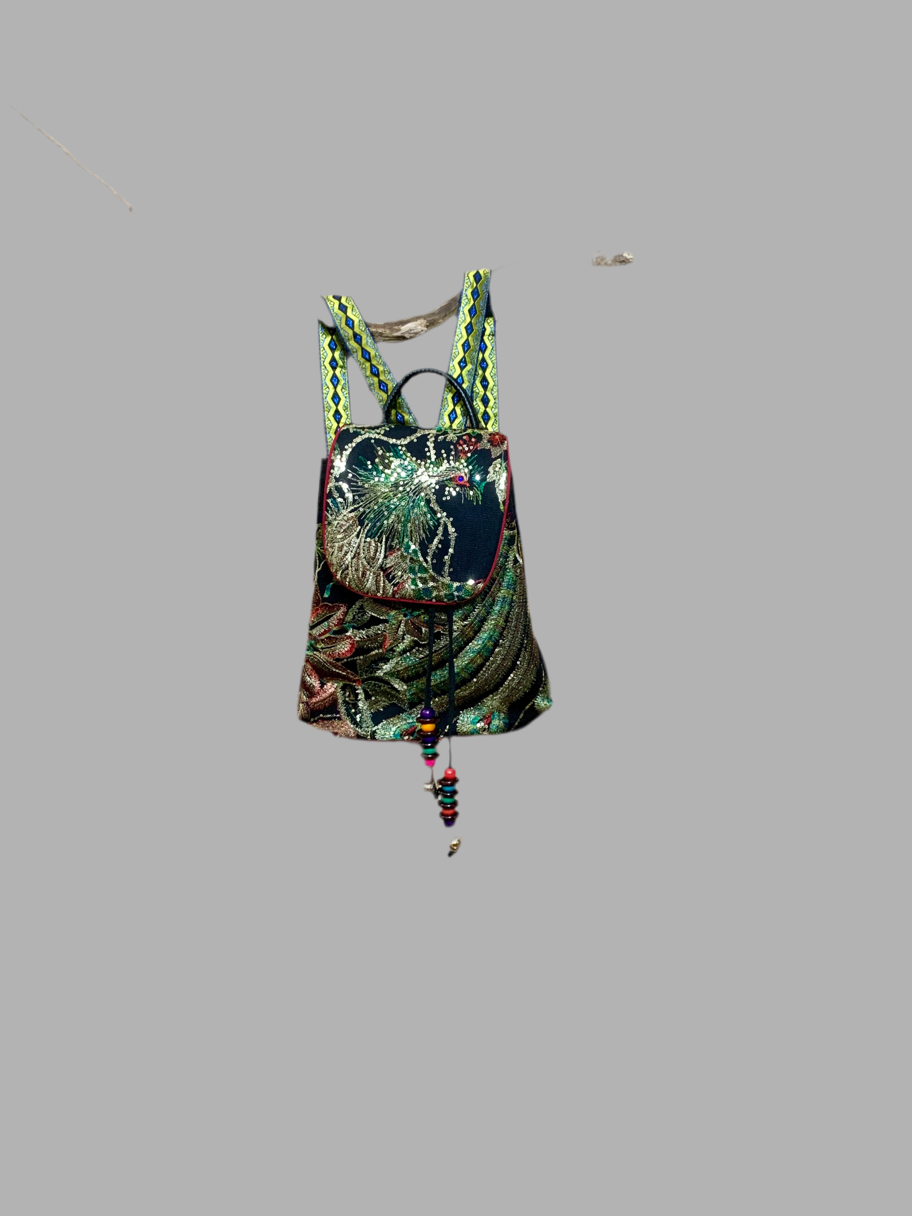 Sac à dos brodé style ethnique