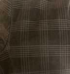 Veste en velours côtelé marron à carreaux – Armand Thiery Studio