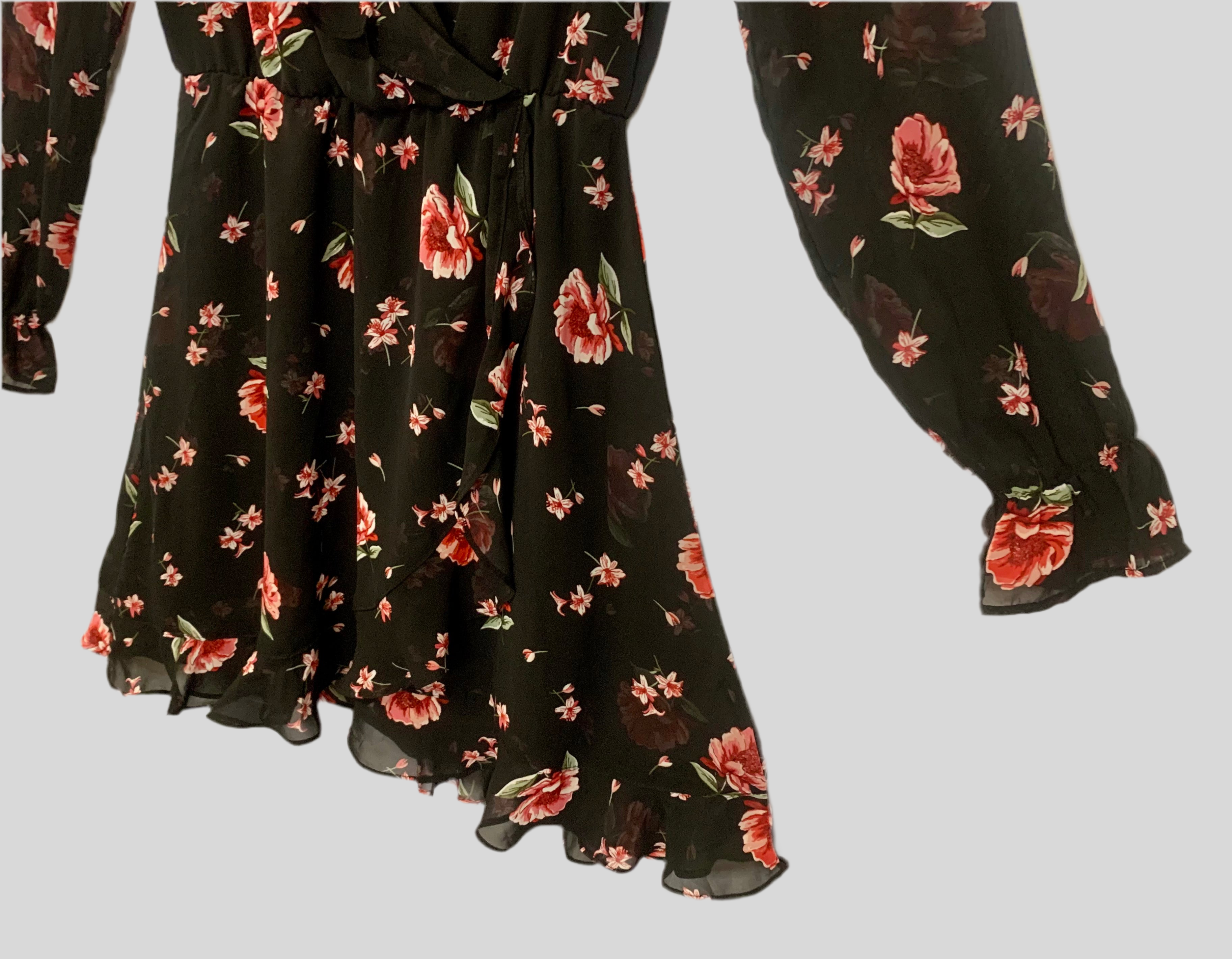Robe courte fleurie