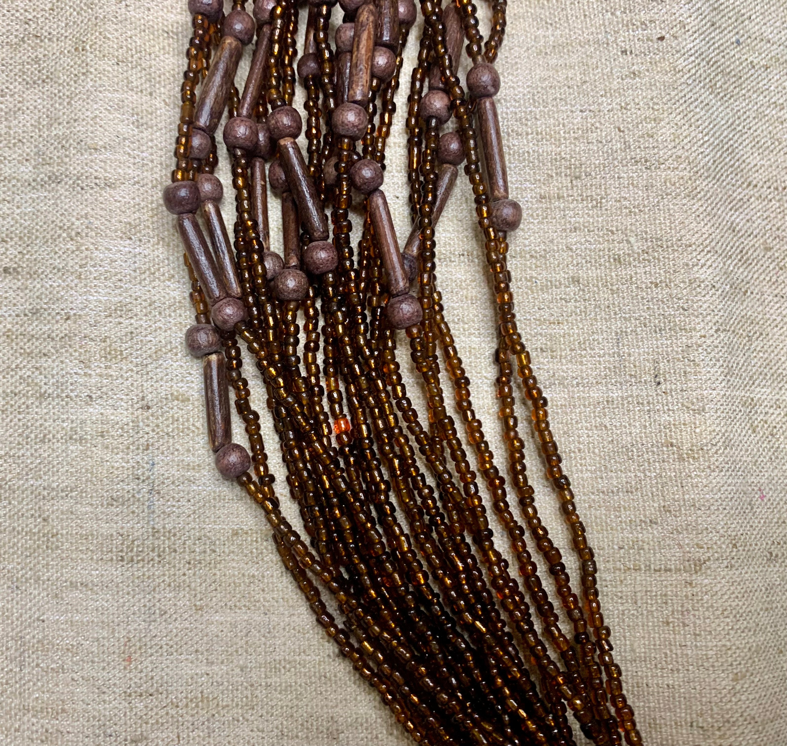 Collier ethnique multi rangs