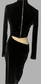 Robe Noir à découpe