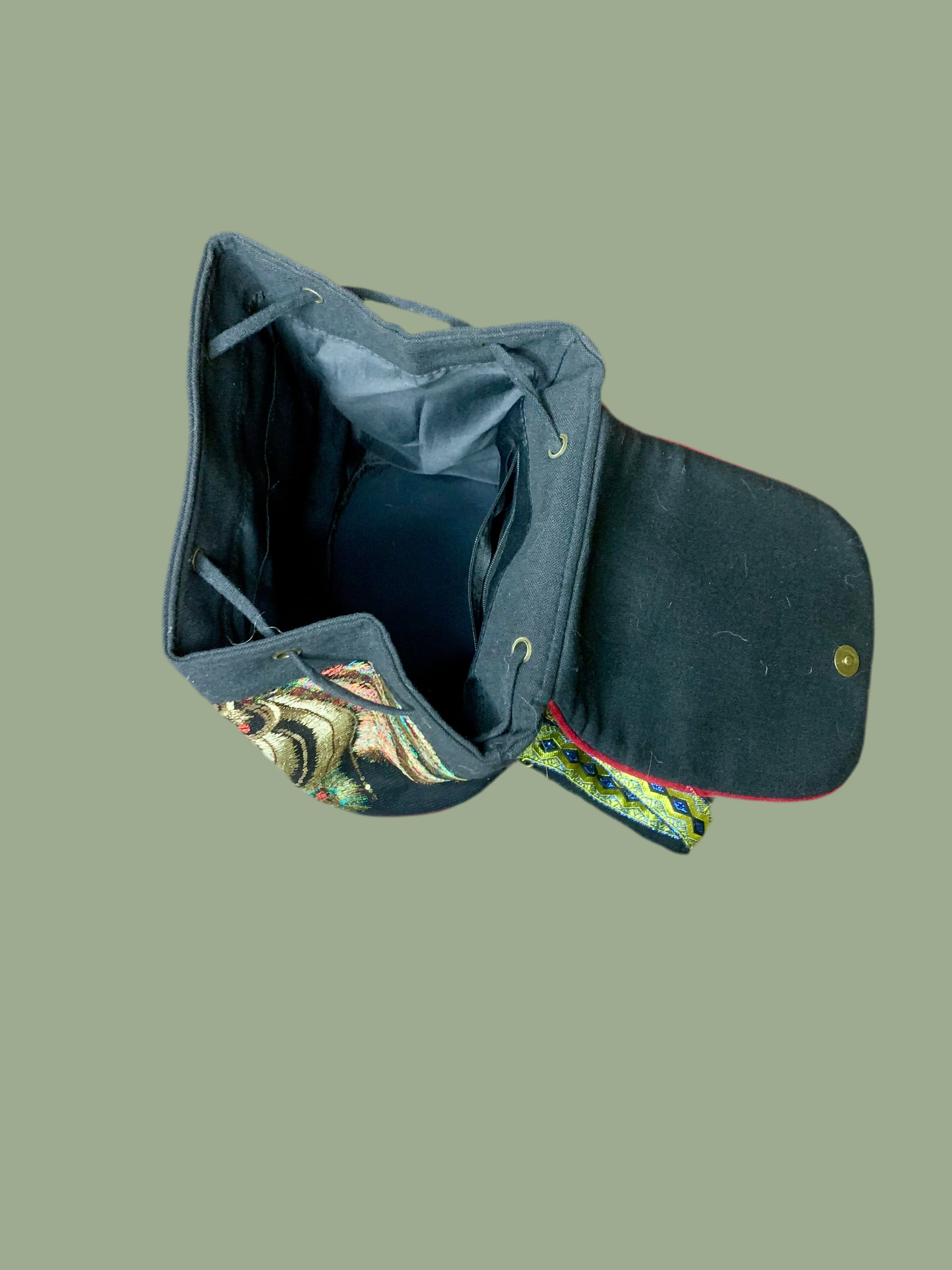 Sac à dos brodé style ethnique