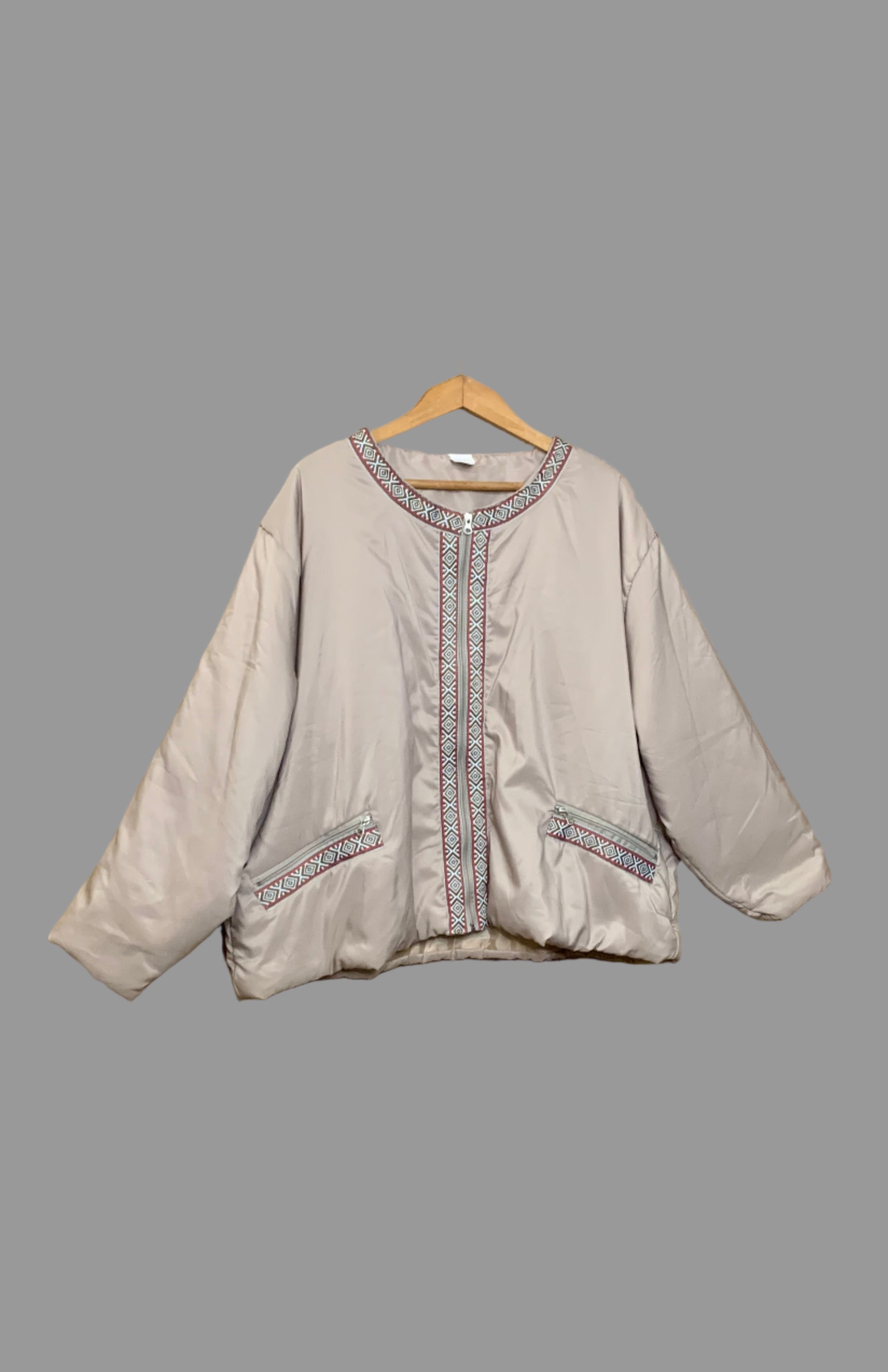 Veste courte oversize beige – Gabriella Vicenza