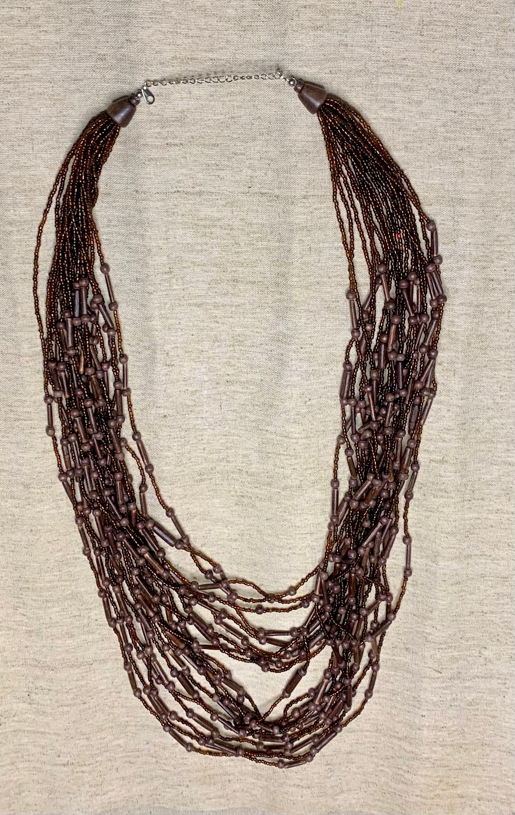 Collier ethnique multi rangs