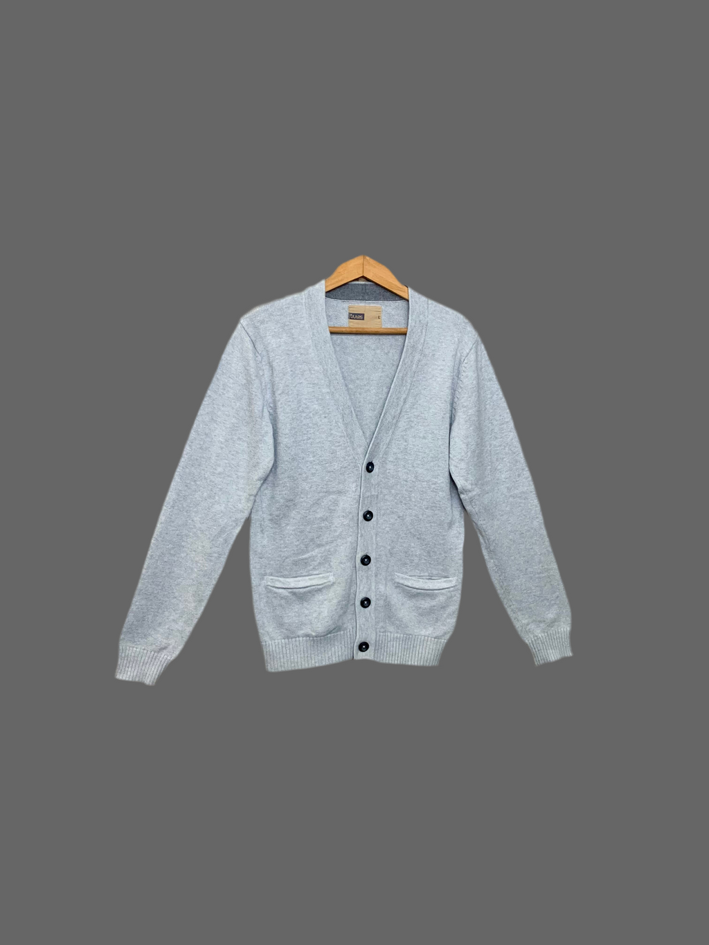Gilet en maille fine grise- Jules