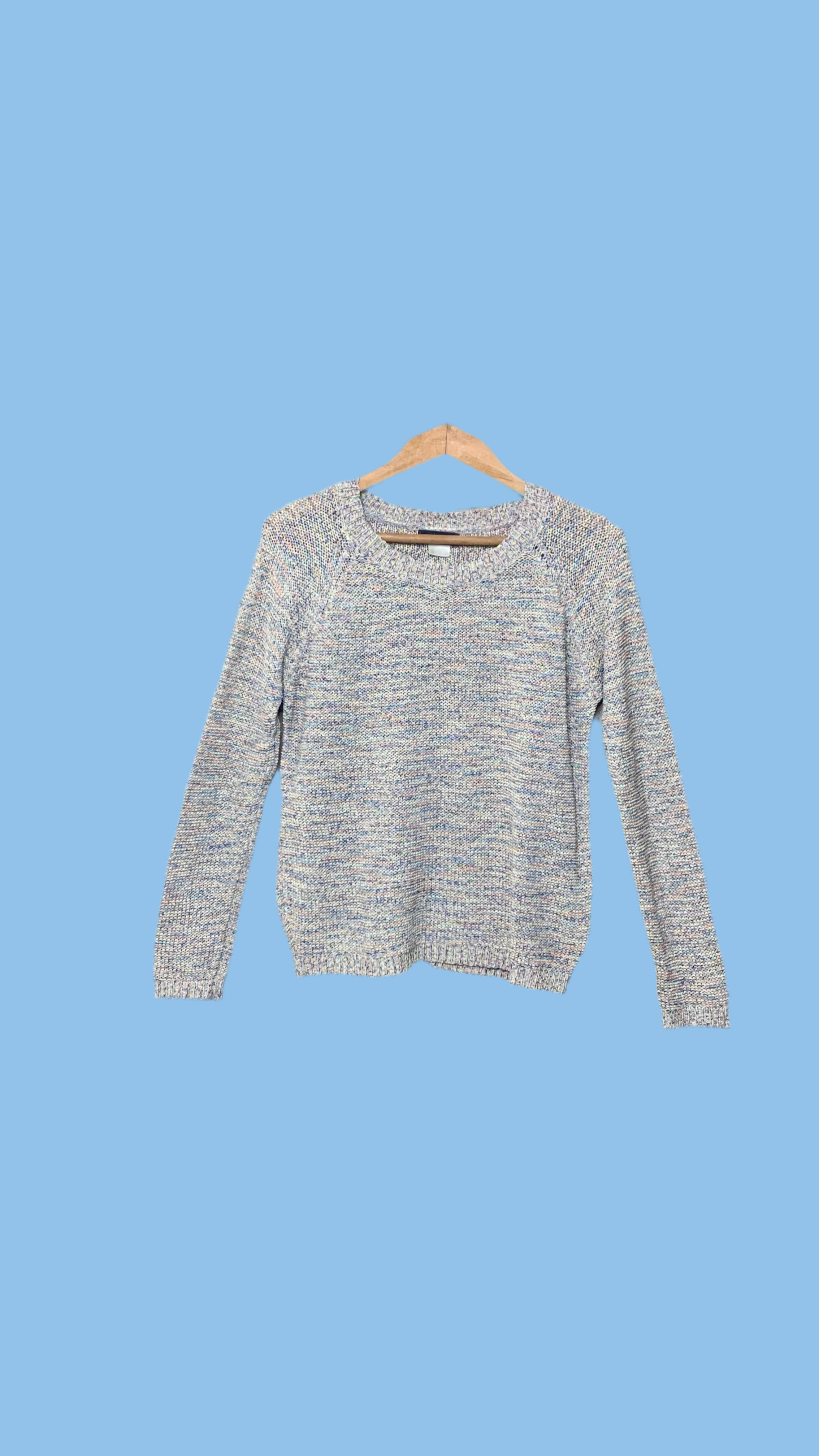 Pull en maille multicolore