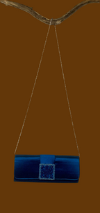 Sac pochette bleu