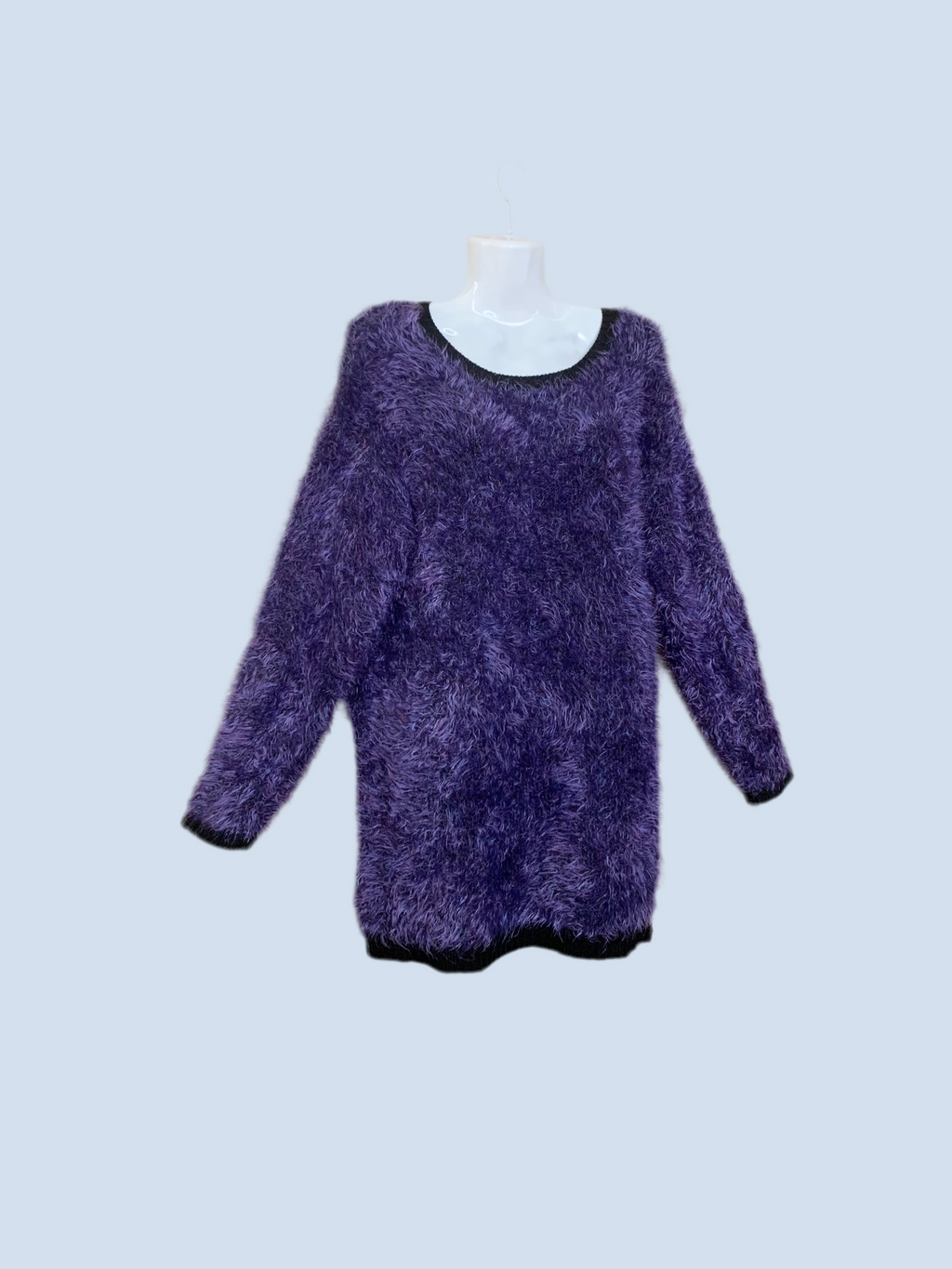 Pull long duveteux violet – Asos