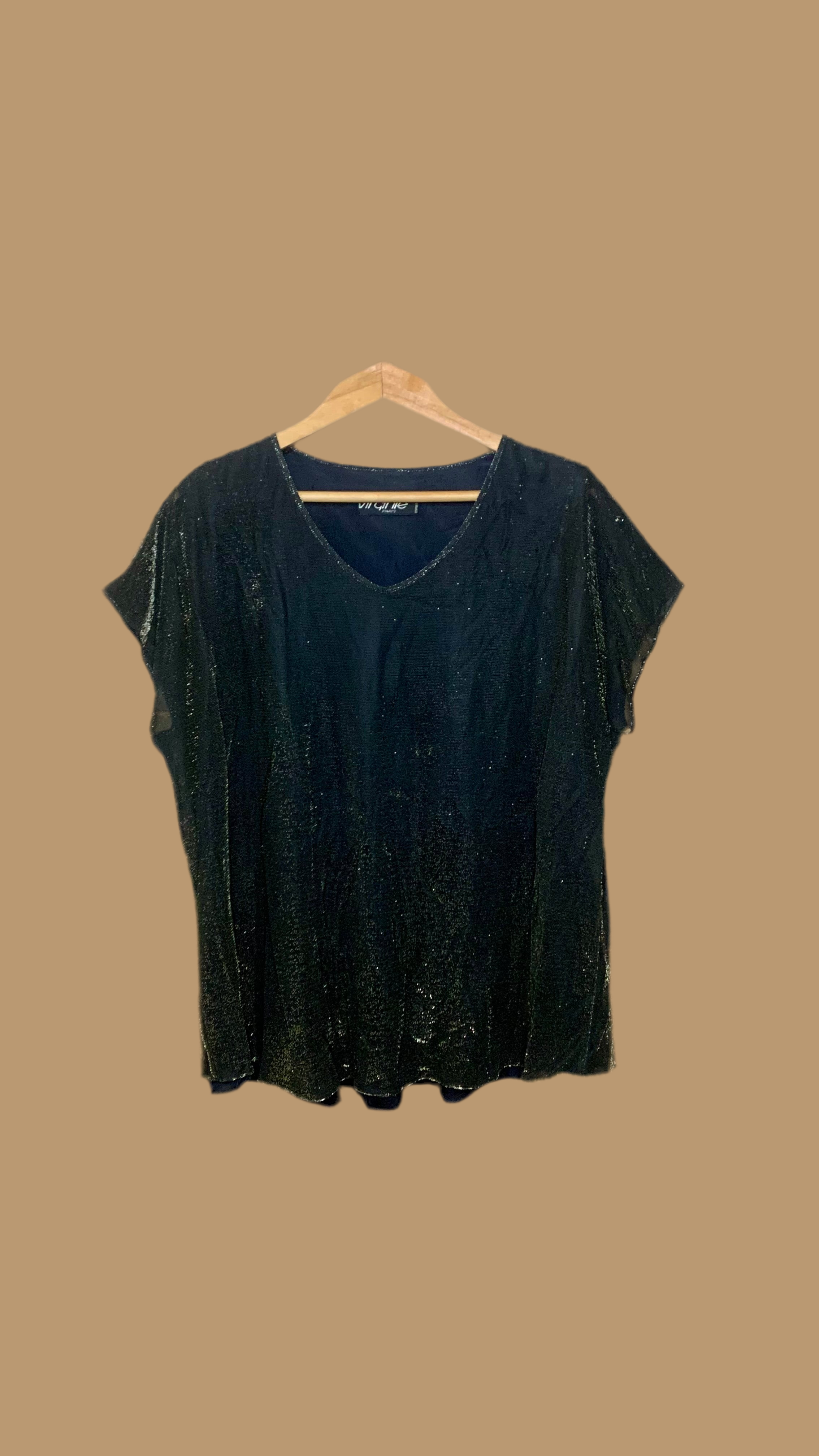 Haut bronze scintillant – Virginie Paris