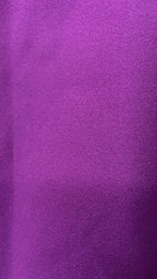 Ensemble de soirée deux pièces - Jupe sirène violette & haut noir en tulle brodé et perlé