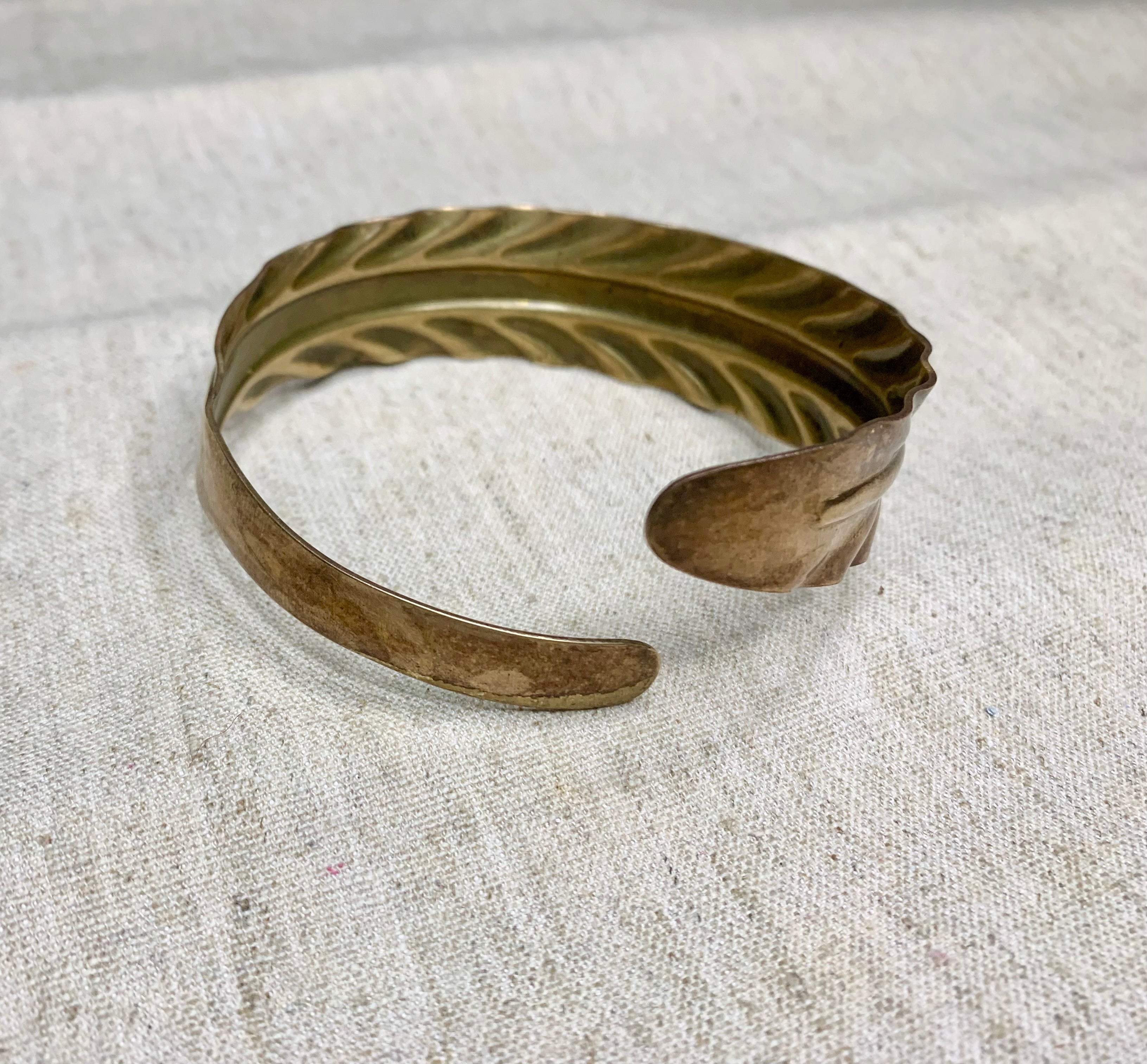 Bracelet manchette  laiton - vintage