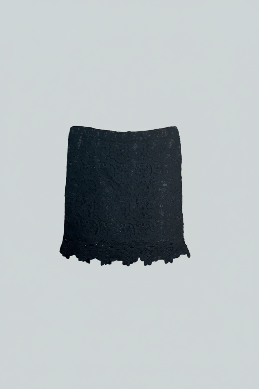 Minijupe noire en dentelle – Promod - T. 38