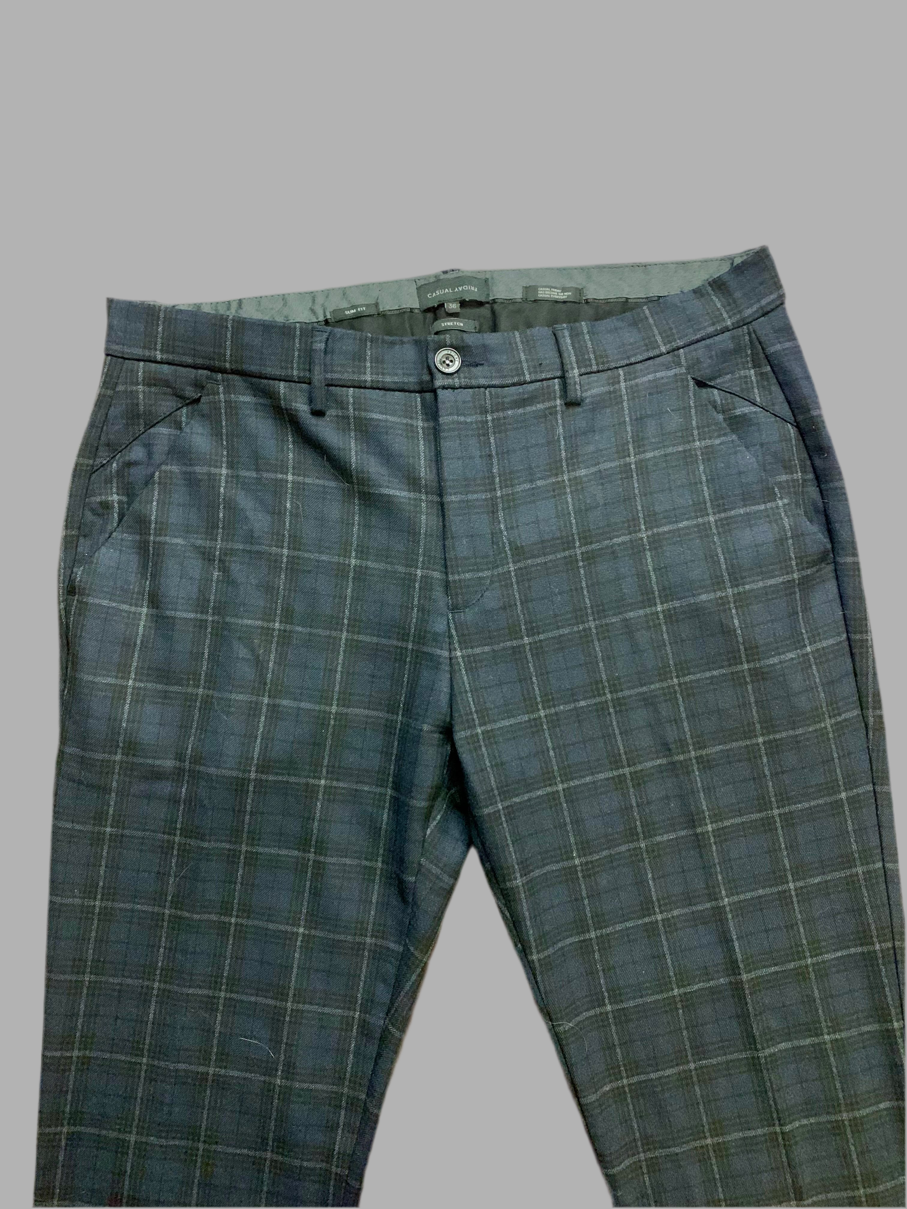 Pantalon à carreaux  Slim Fit -  Casual Friday