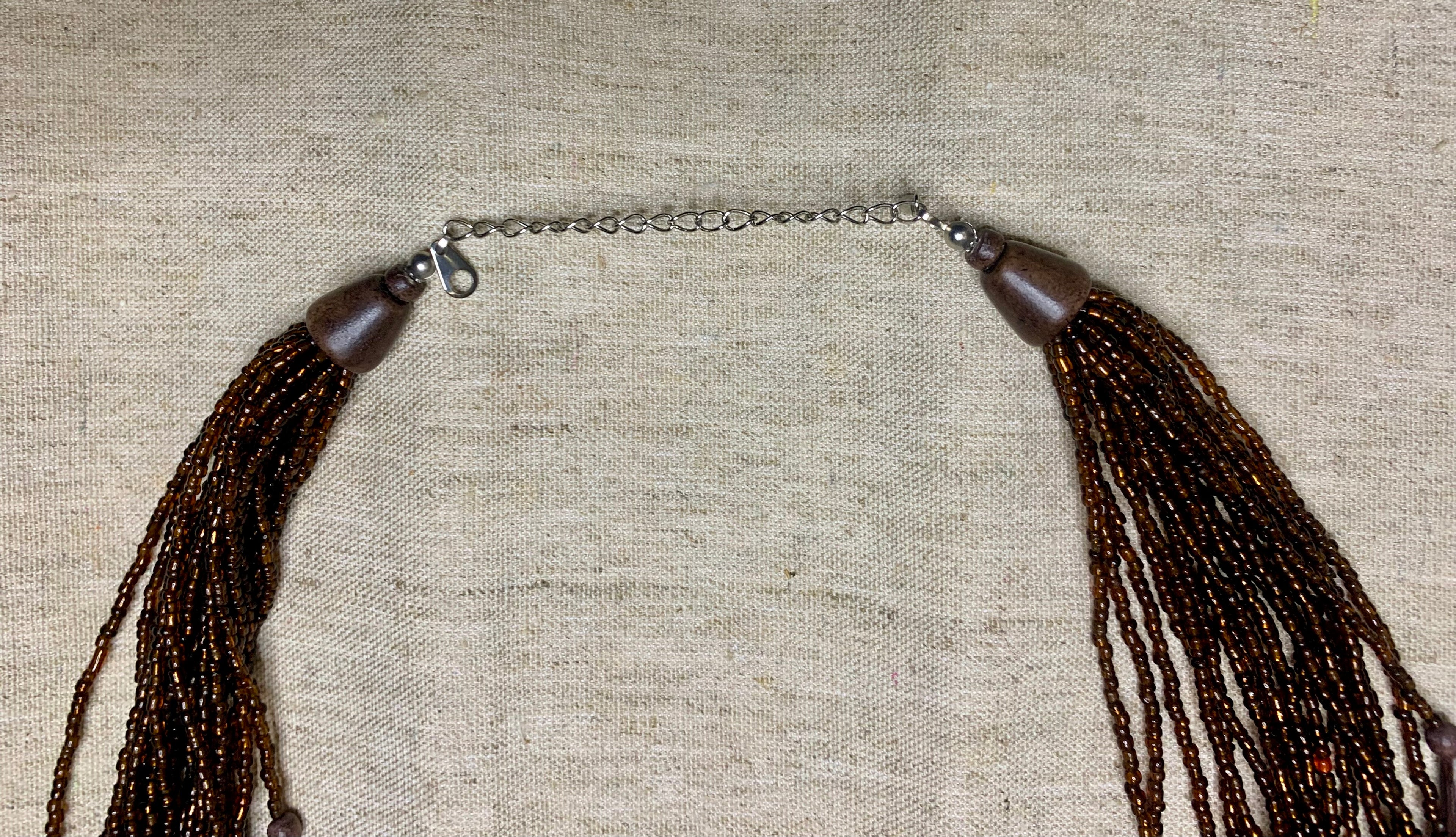 Collier ethnique multi rangs