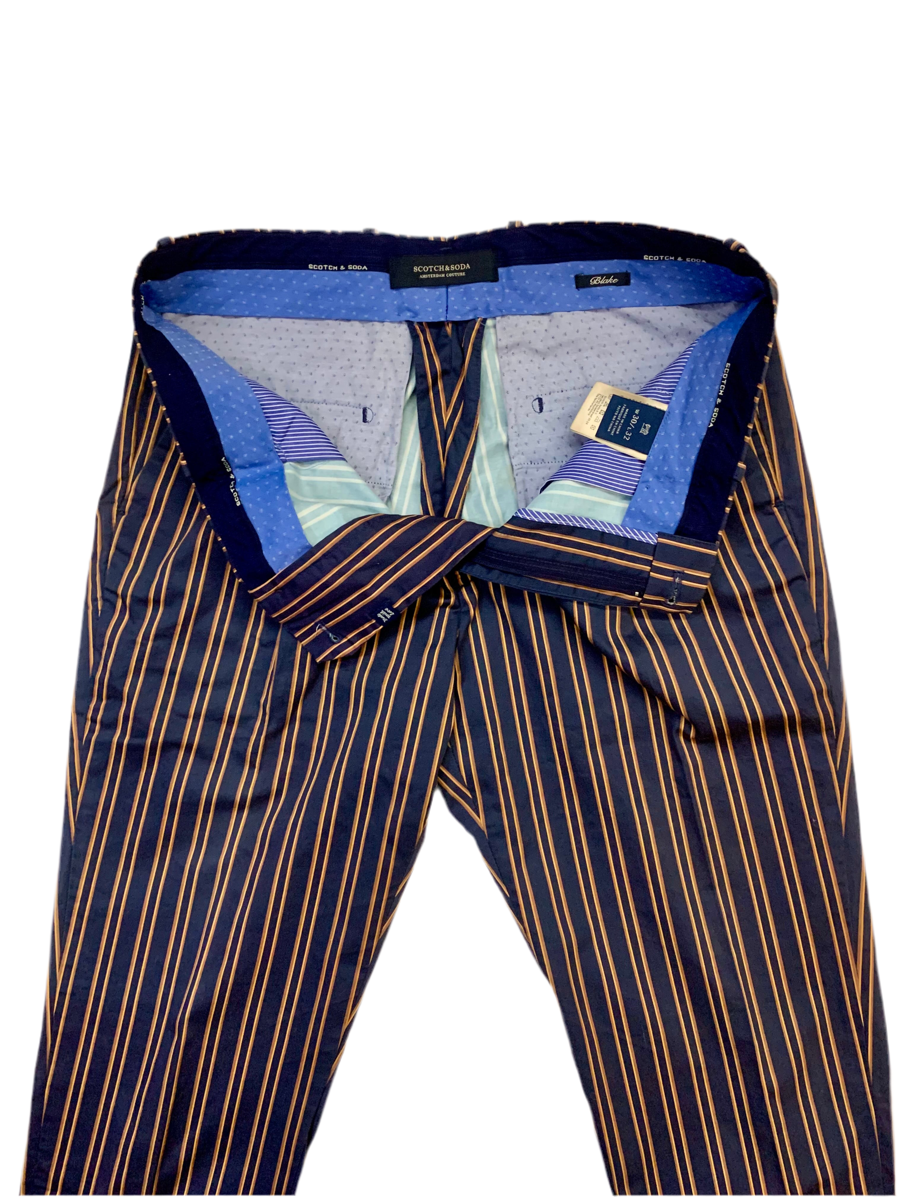 Pantalon à rayures Scotch & Soda – Amsterdam Couture